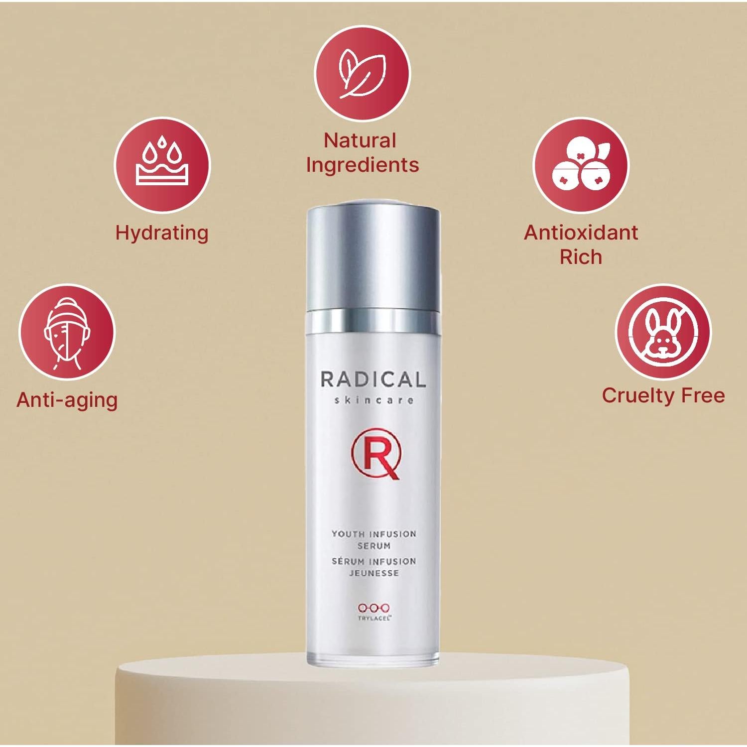 Suero de Infusión Juvenil Radical Skincare 29.57 ml - Hidrata y Suaviza