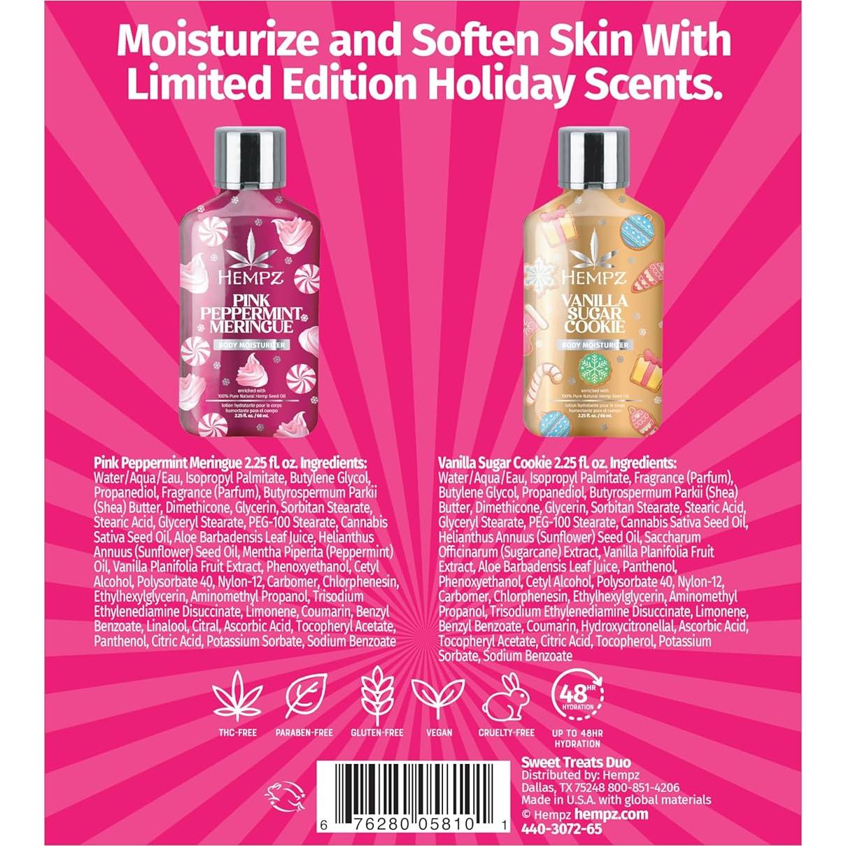 Conjunto de Regalo Hidratantes Corporales Hempz 63.63 ml