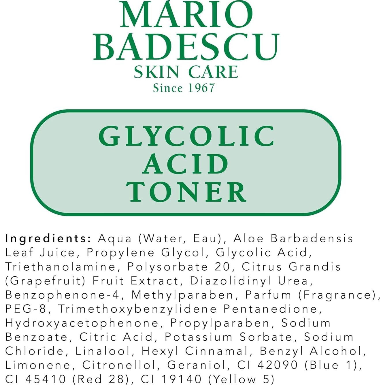 Tónico Facial Mario Badescu 227g Ácido Glicólico Piel Seca/Mixta