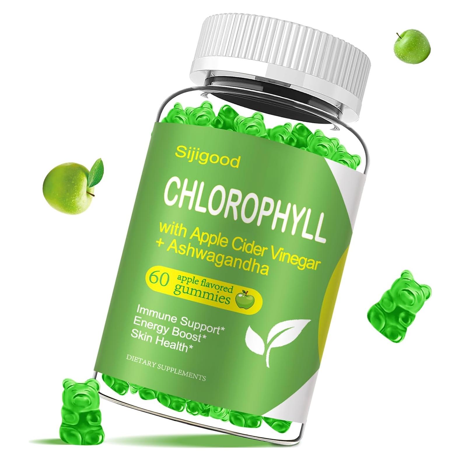 Gomitas de Clorofila Sijigood 60 Unidades Sabor Manzana