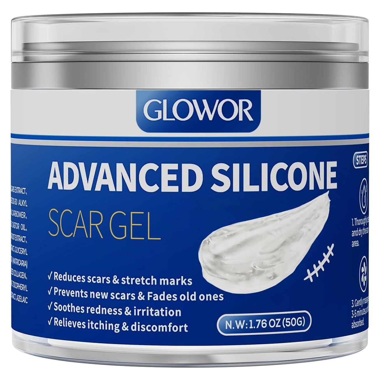Gel de Silicona Glowor para Cicatrices 49.87g - Acné, Quemaduras