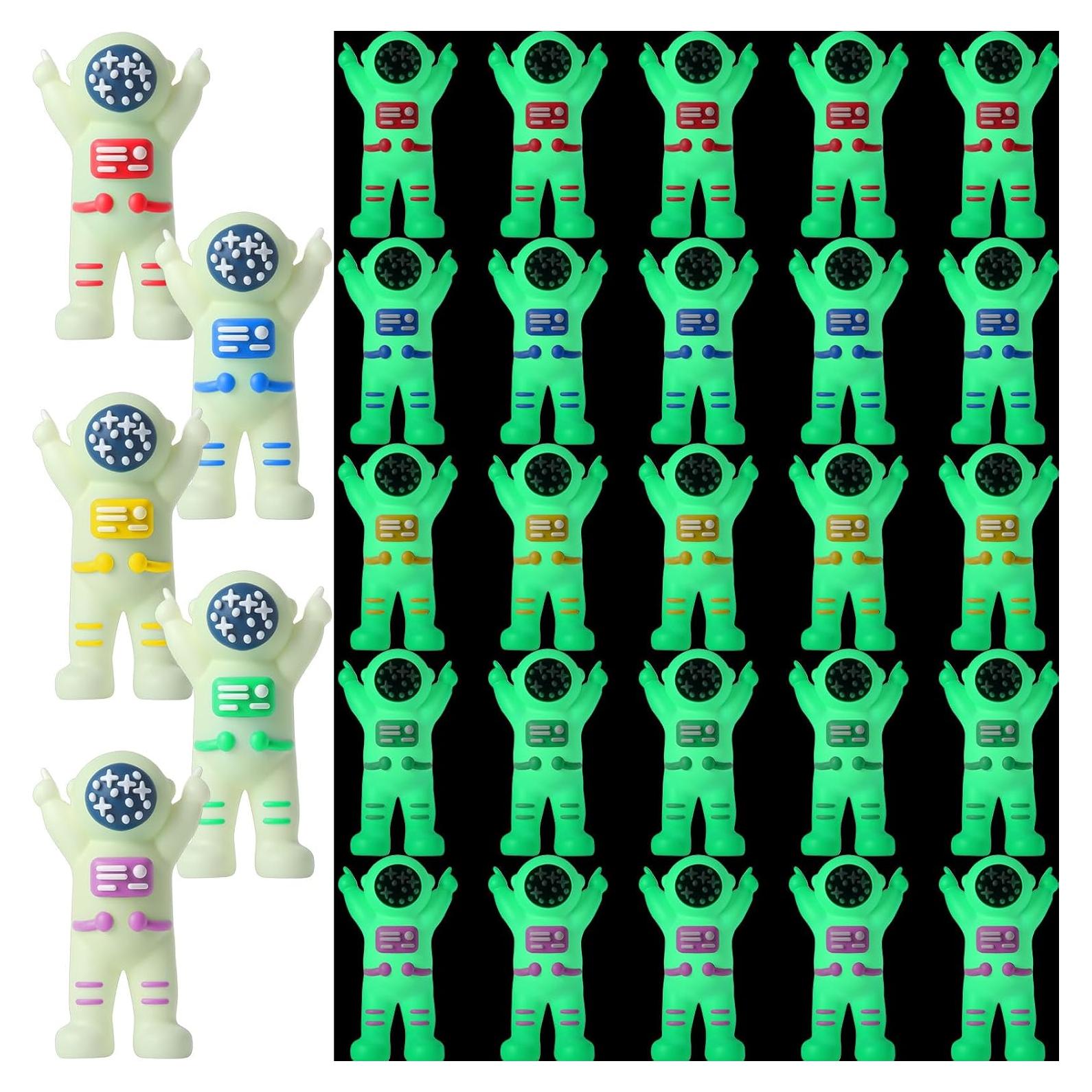25 Mini Figuras de Astronautas Brillantes Sonwyoung 3.5 cm