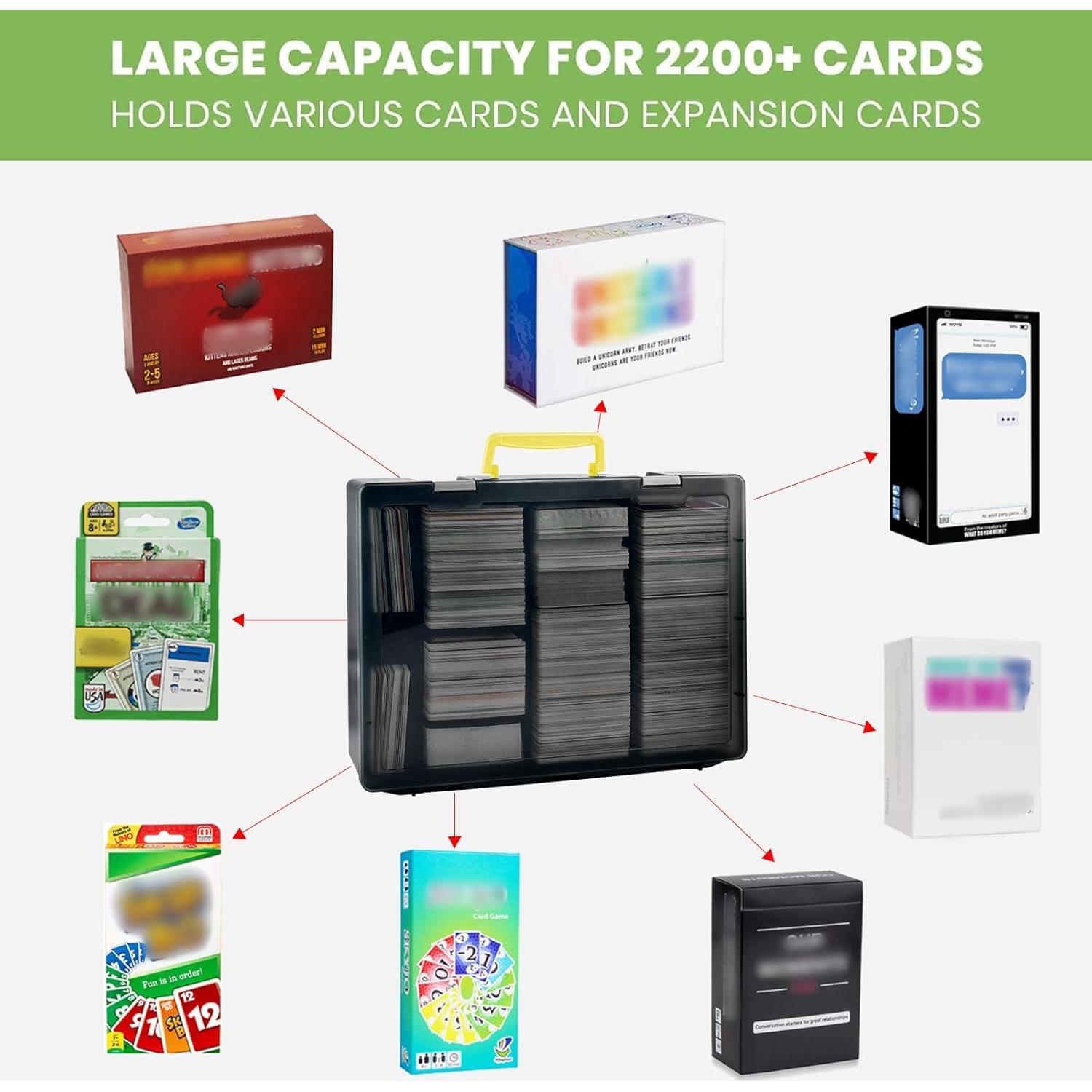 Caja de Almacenamiento para Cartas ALKOO 2200+ Gris - Organizador MTG