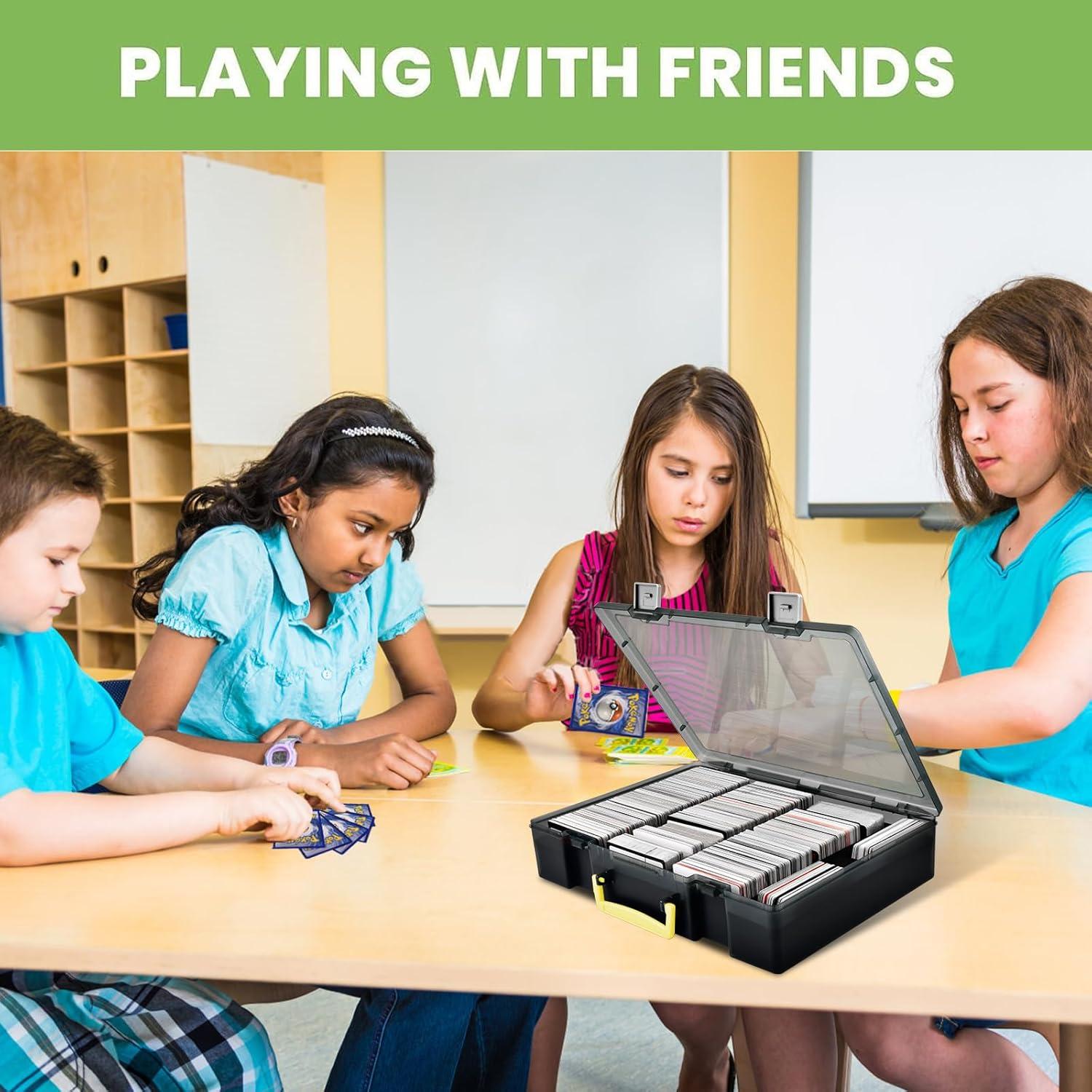 Caja de Almacenamiento para Cartas ALKOO 2200+ Gris - Organizador MTG