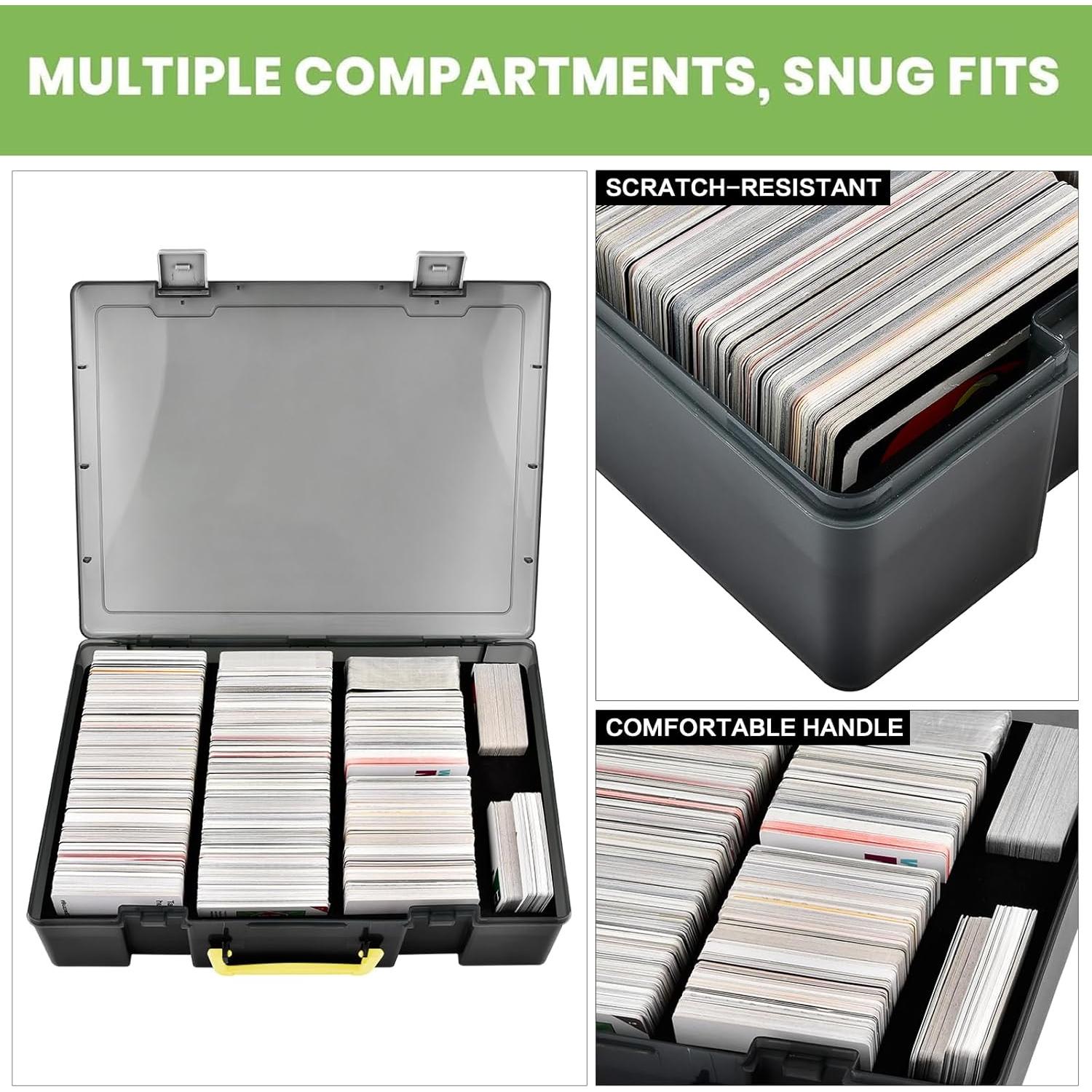 Caja de Almacenamiento para Cartas ALKOO 2200+ Gris - Organizador MTG