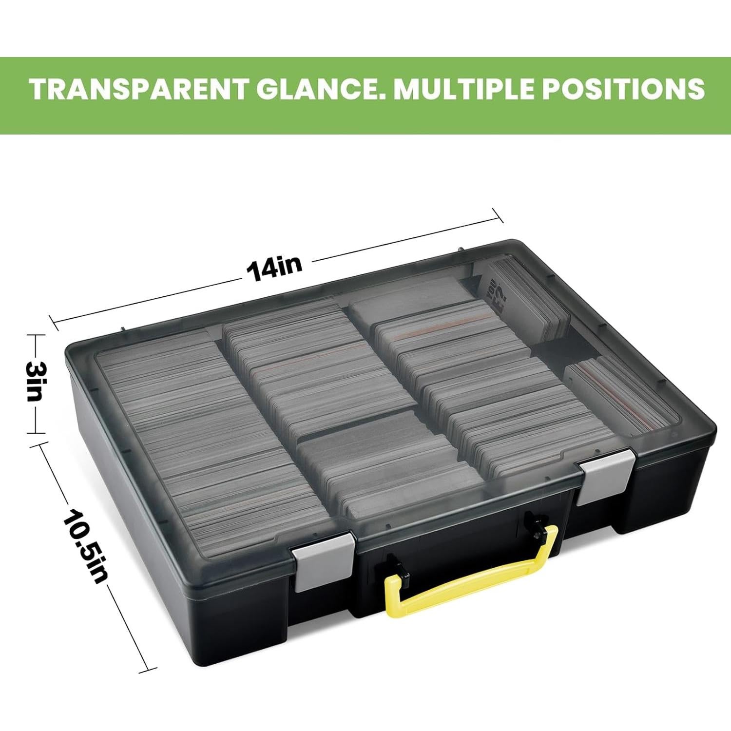 Caja de Almacenamiento para Cartas ALKOO 2200+ Gris - Organizador MTG