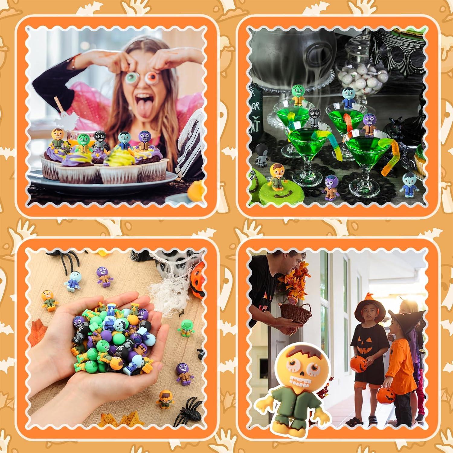 60 Figuras Mini Zombies Halloween VioraWhite 3.5x2 CM