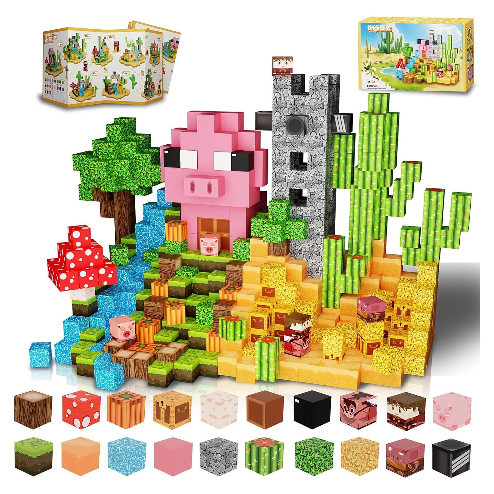 Bloques de Construcción Magnéticos BrightBlox 120 Piezas 3+ Años