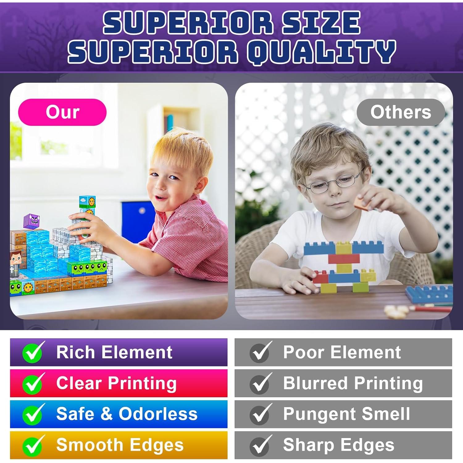 Bloques Magnéticos WXLBR 84Pcs para Niños 3-10 Años