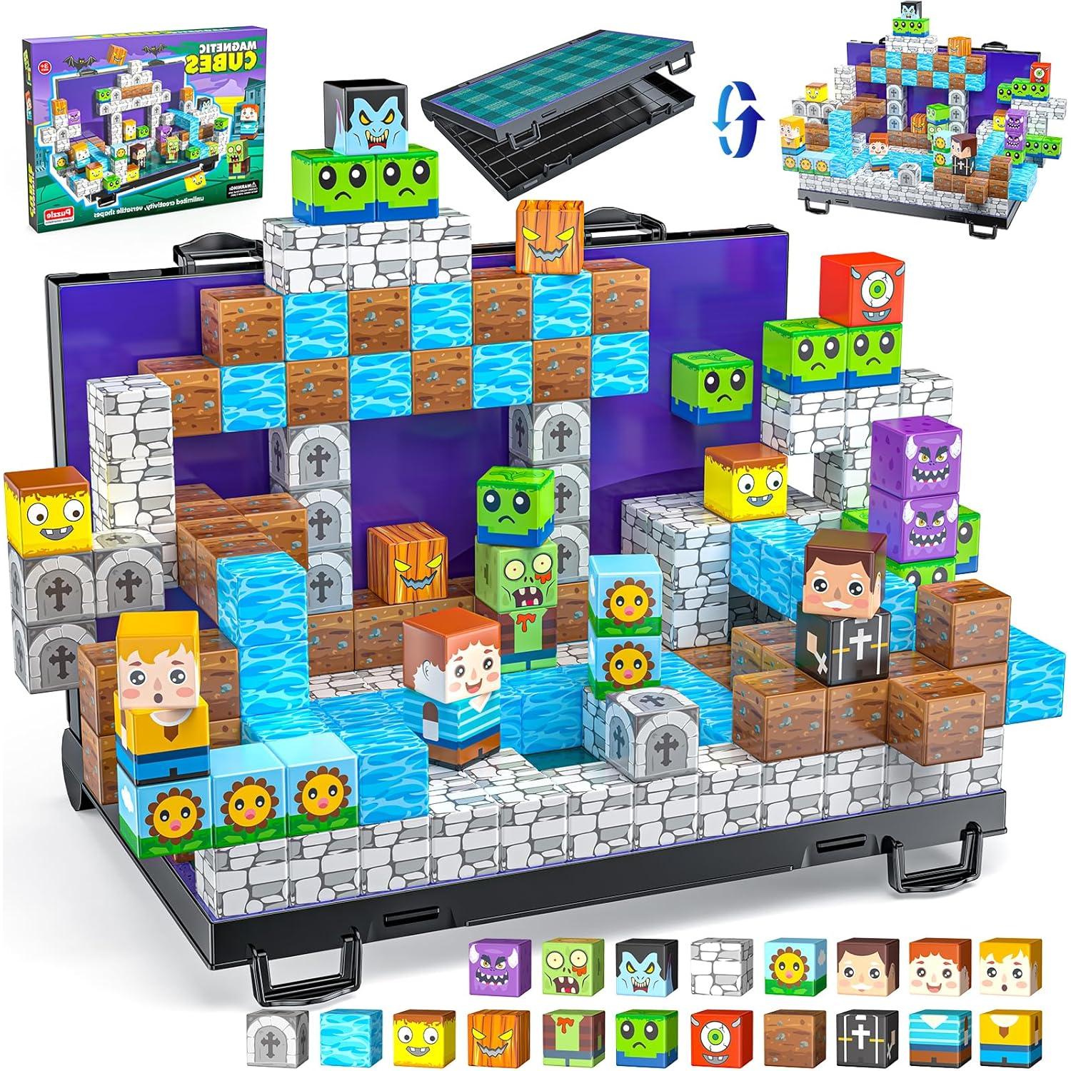 Bloques Magnéticos WXLBR 84Pcs para Niños 3-10 Años