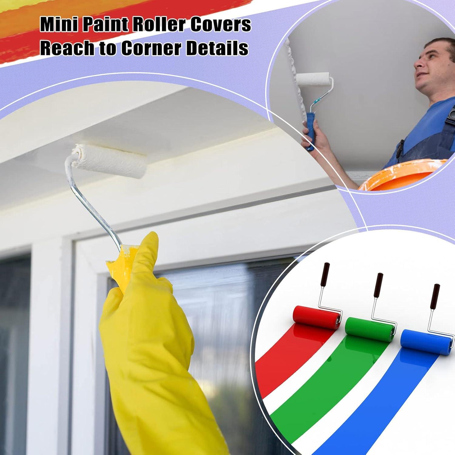 40 Fundas de Rodillo de Pintura Nuogo 10.16 cm Alta Densidad