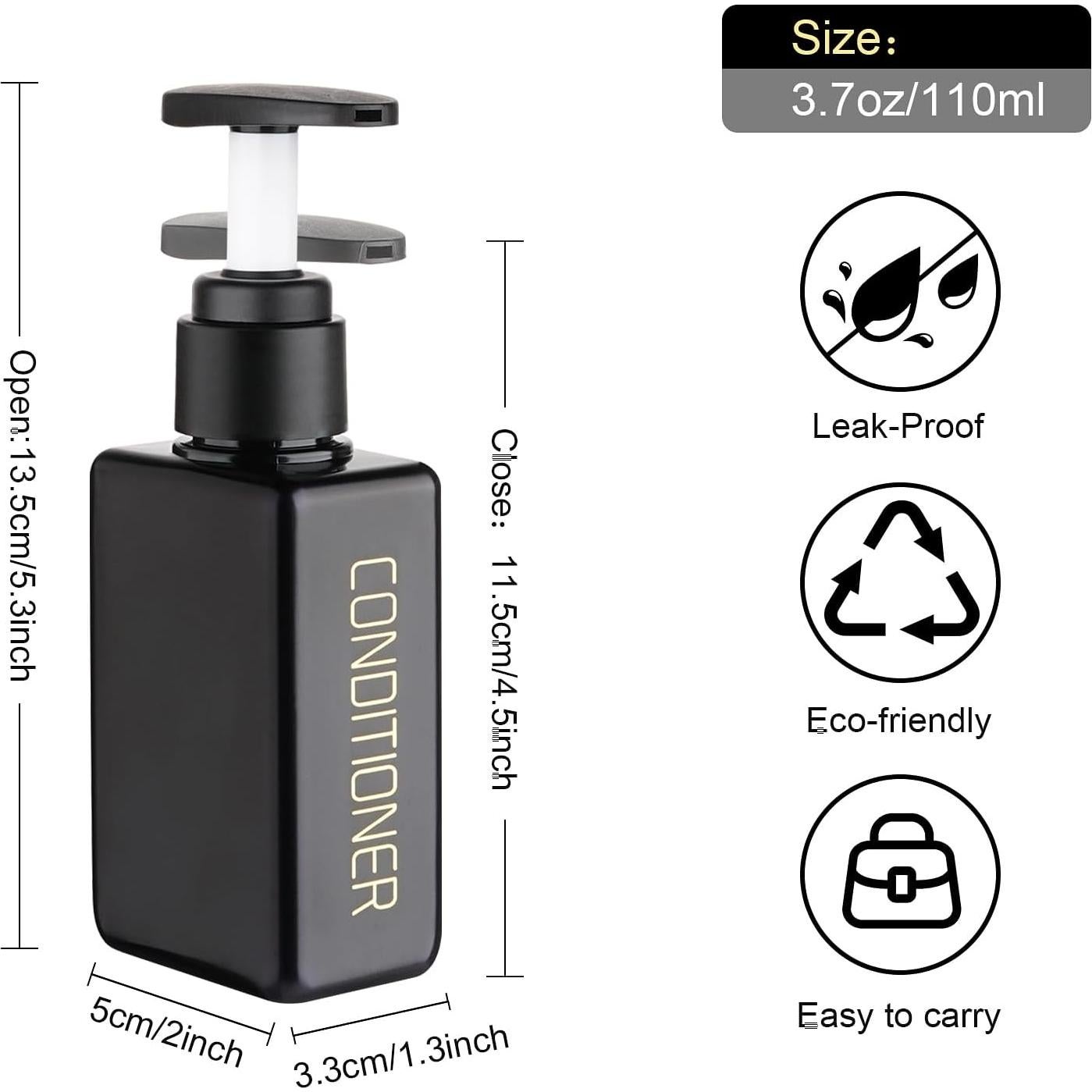 Botellas de Viaje Hethyo 110ml 4 Piezas Reutilizables