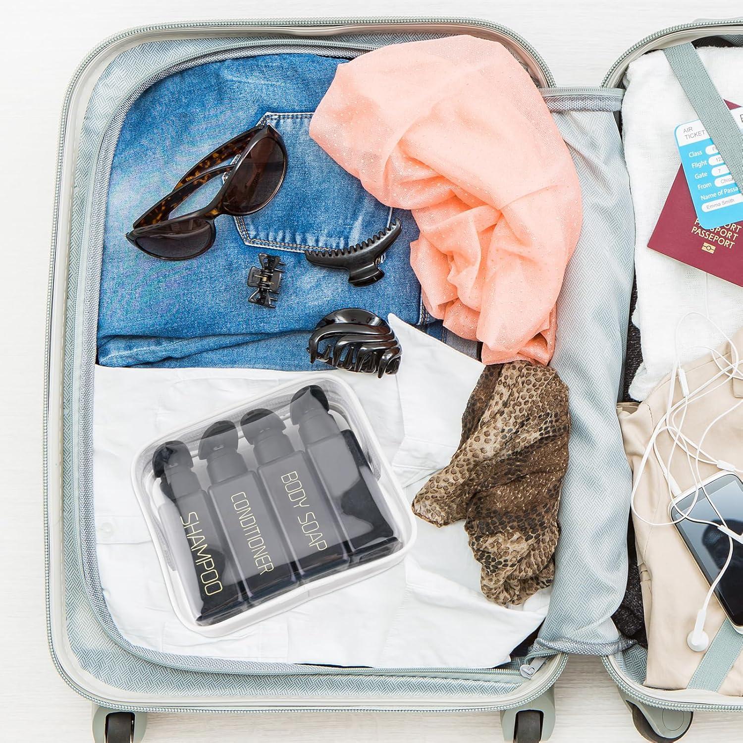 Botellas de Viaje Hethyo 110ml 4 Piezas Reutilizables