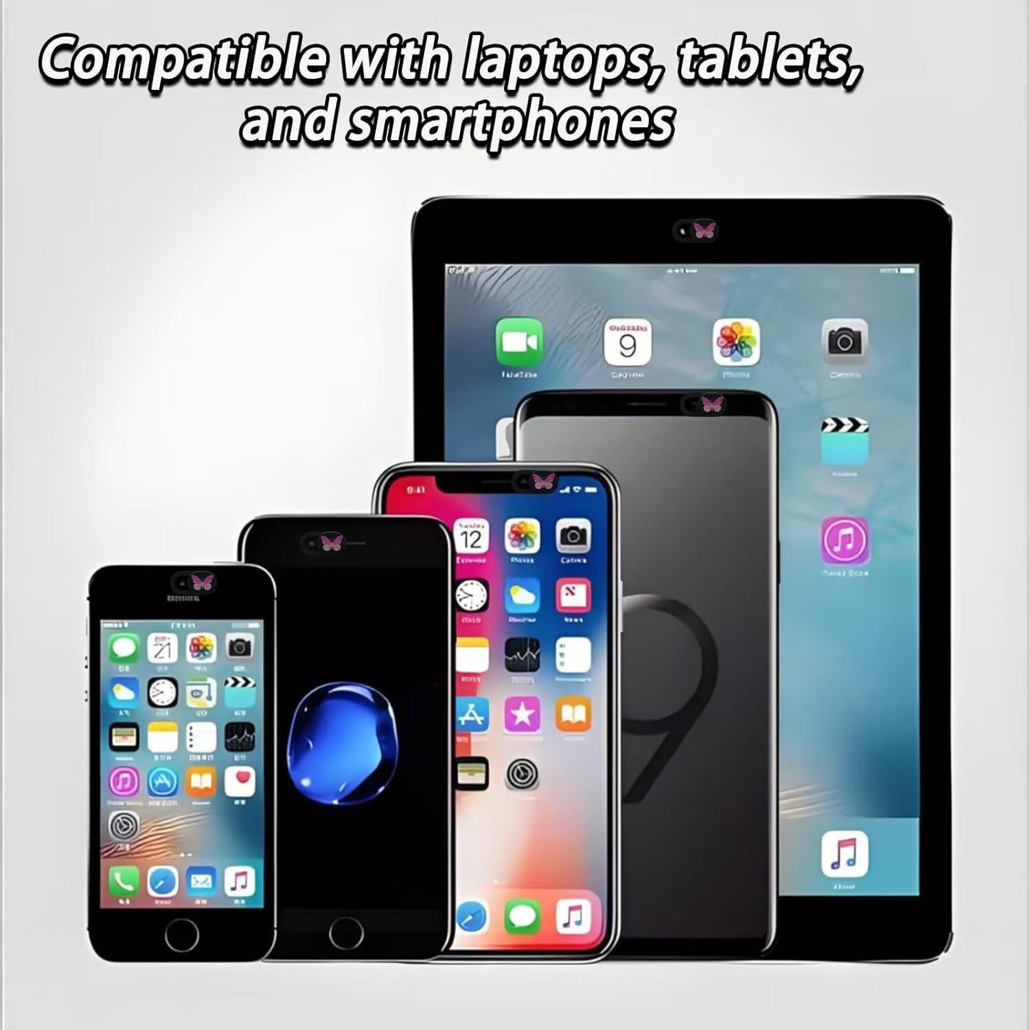 Cubierta de Privacidad Webcam Ultra Delgada Yinluluna 3 Pcs Mariposa