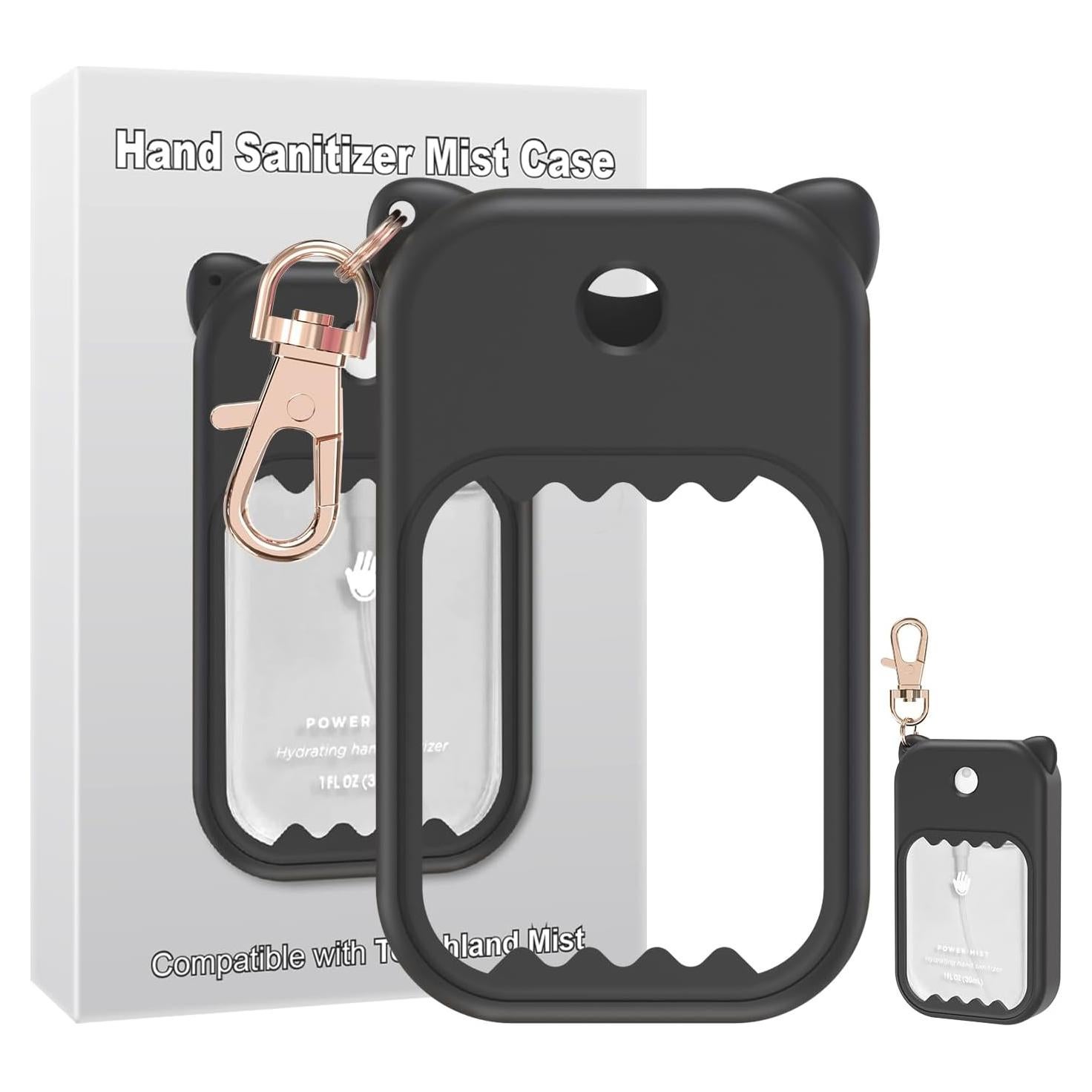 Funda de Silicona para Spray Desinfectante Touchland Negro