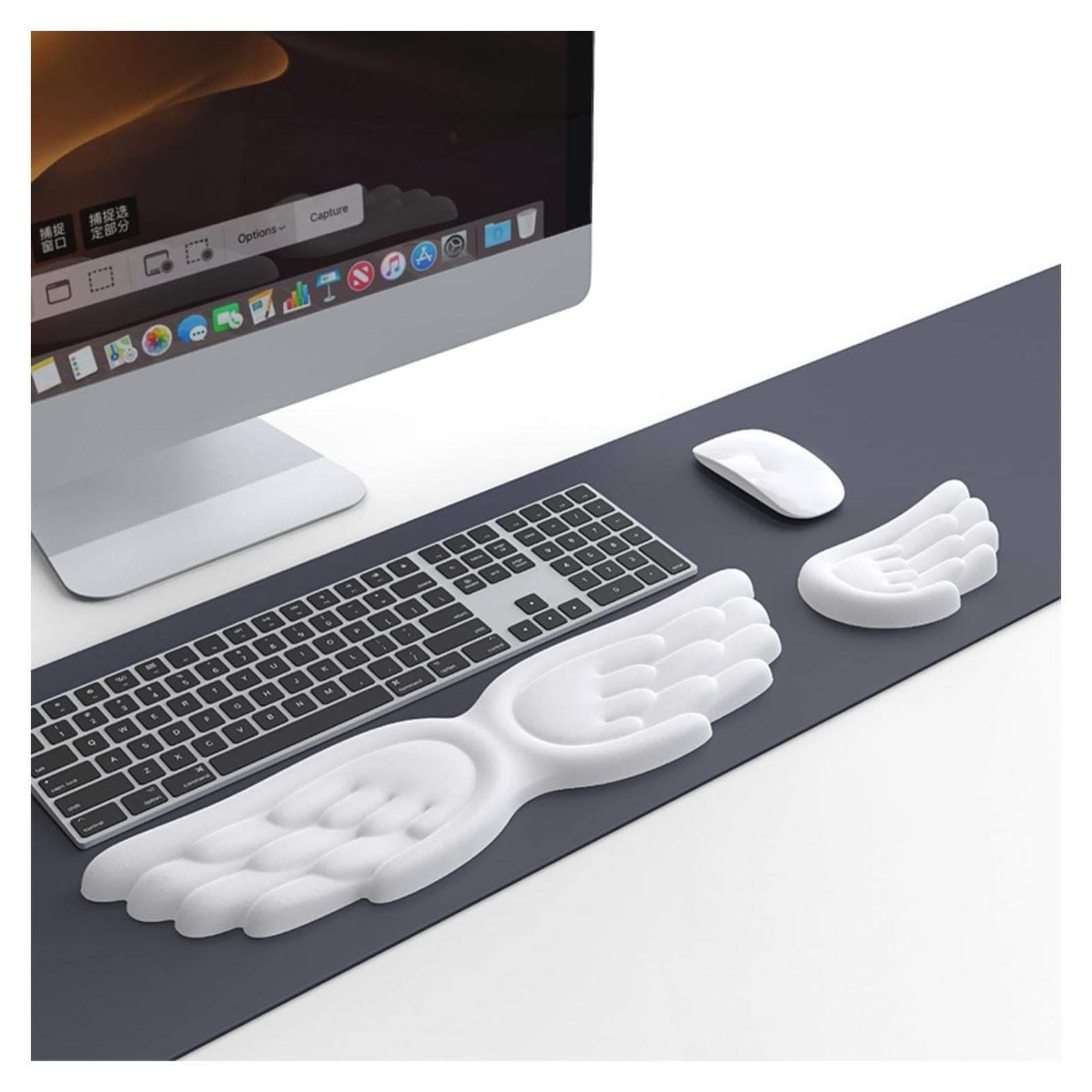 Reposamuñecas Ergonómico LeapDen Ala de Ángel 43.2x10.2cm