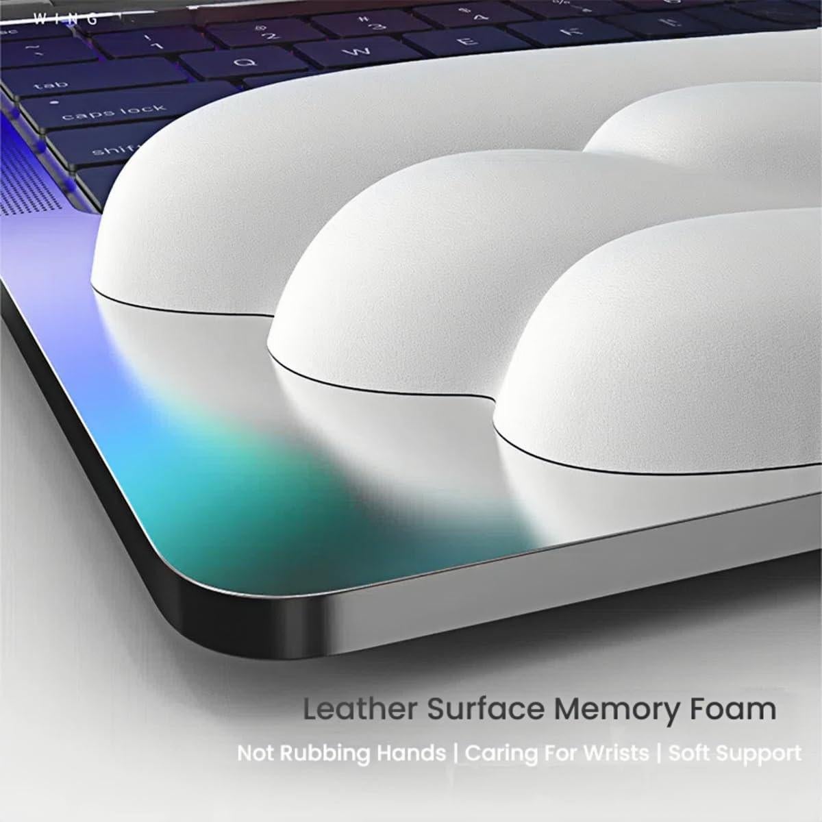 Reposamuñecas Ergonómico LeapDen Ala de Ángel 43.2x10.2cm