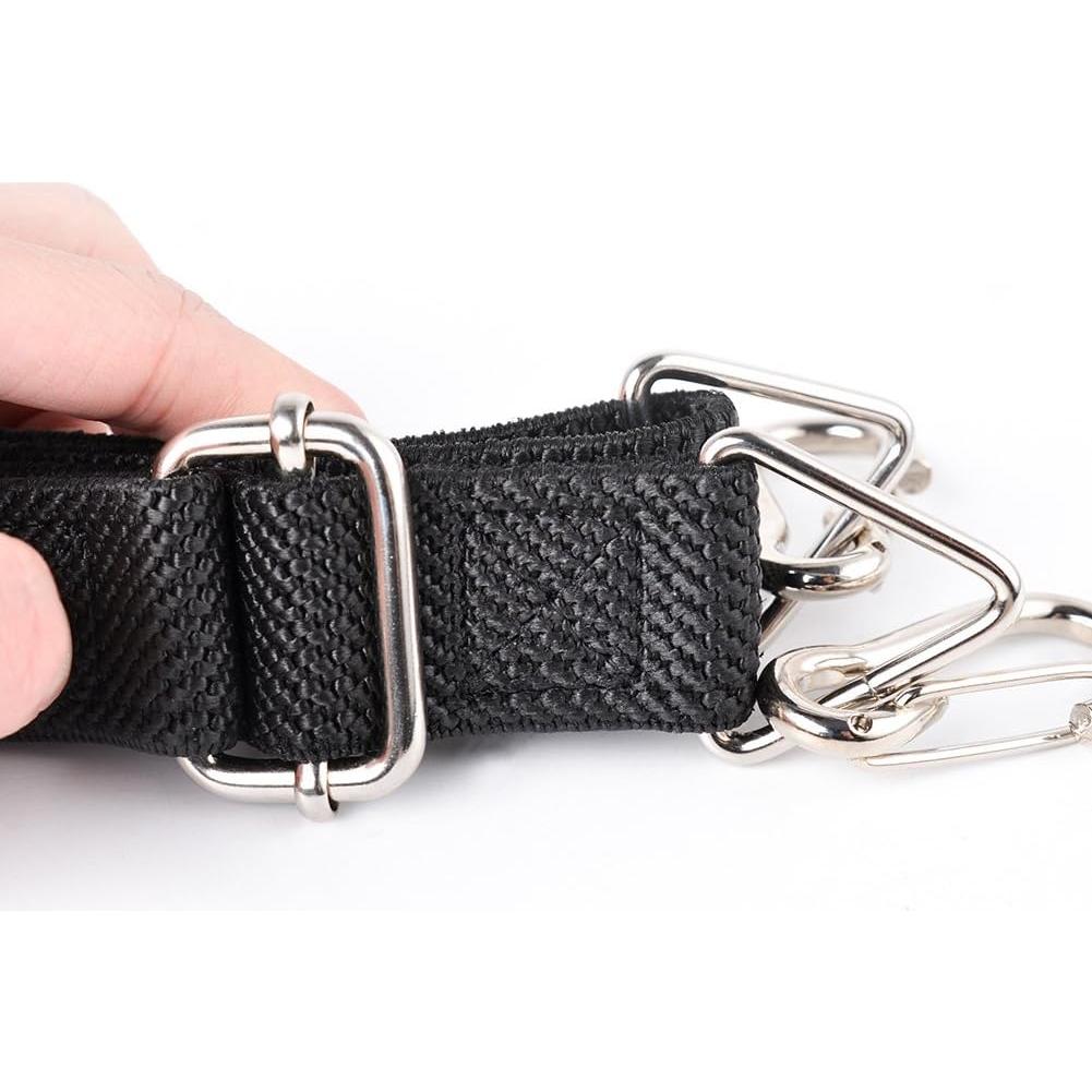 Cuerda Bungee Plana Marcobrothers Ajustable 1.22m Negra