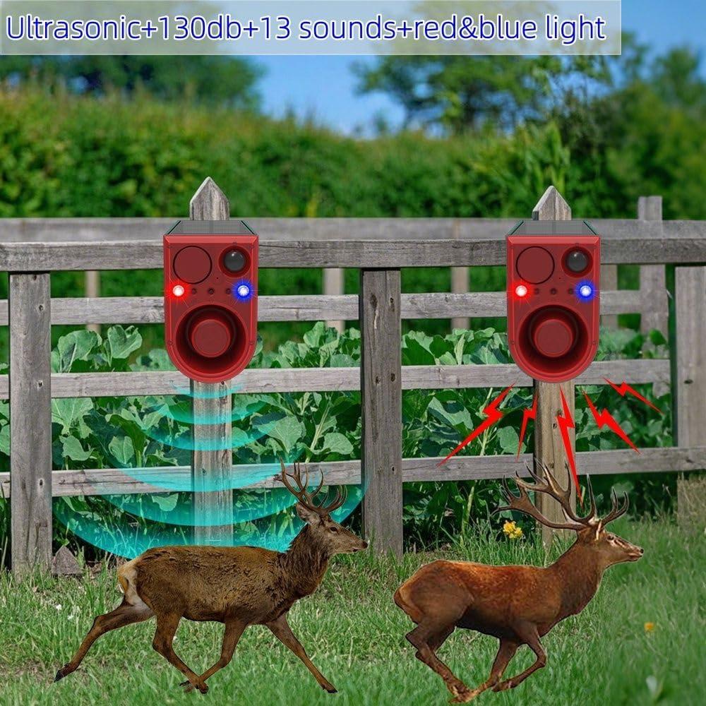 Alarma de Movimiento Solar HULPPRE con Sensor Ultrasonido 130dB