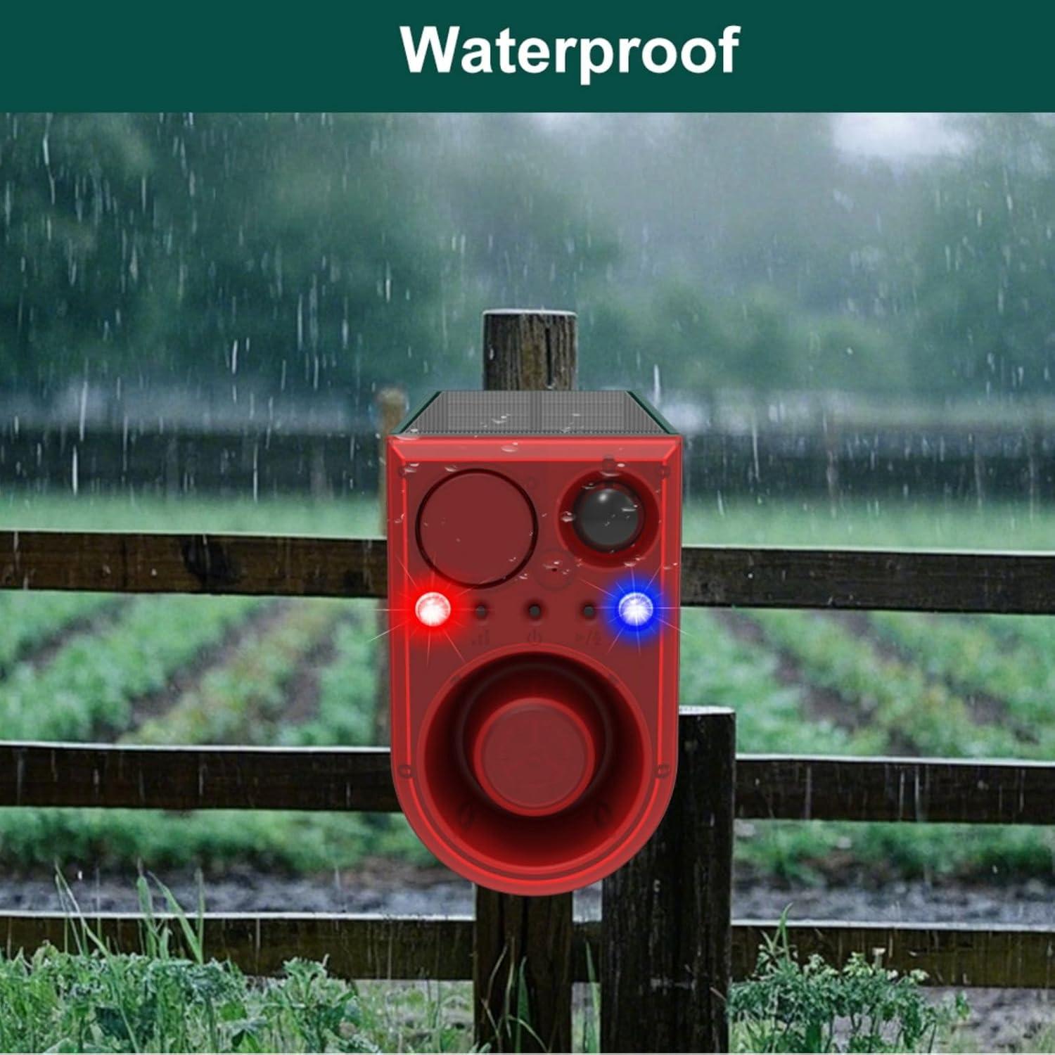 Alarma de Movimiento Solar HULPPRE con Sensor Ultrasonido 130dB