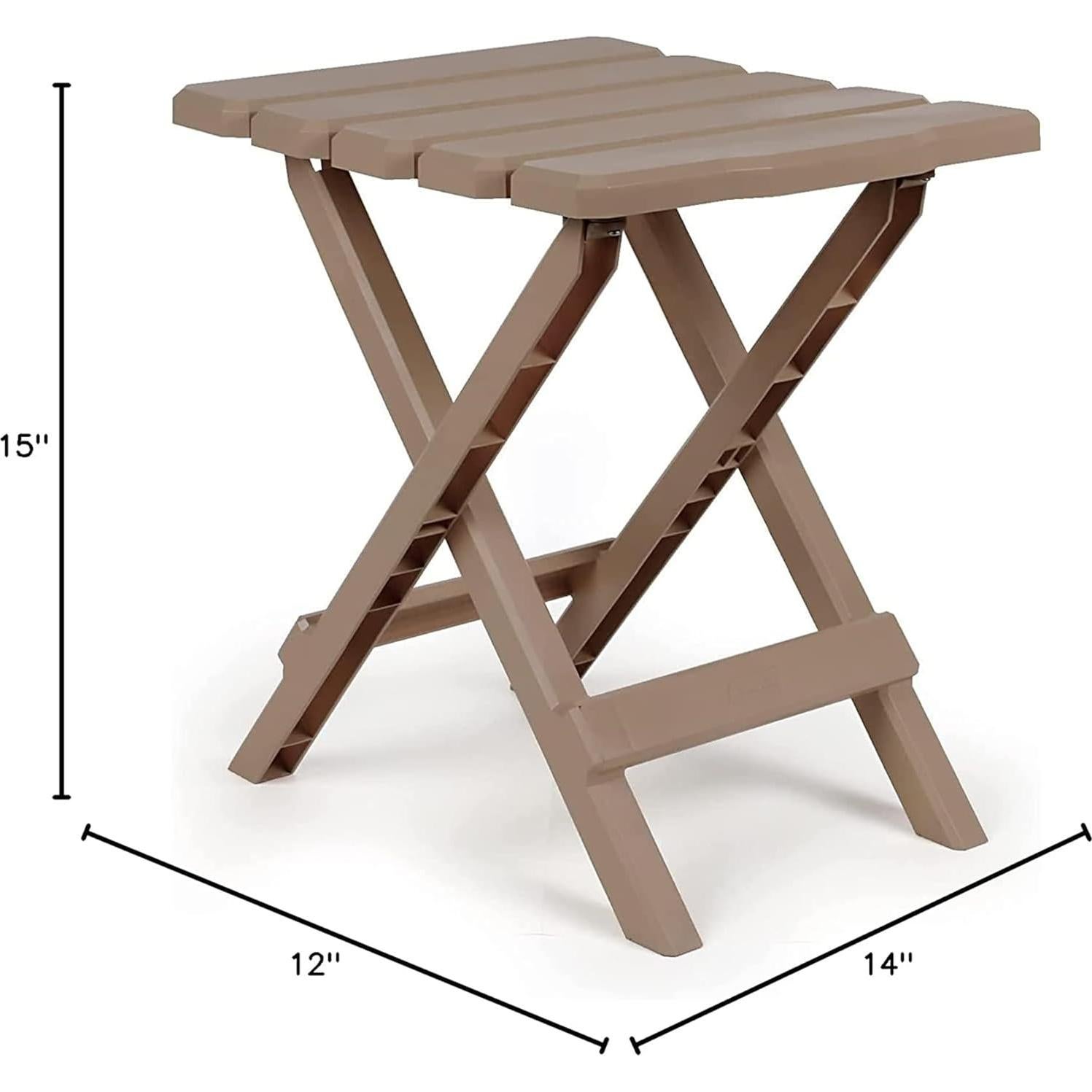 Mesa Lateral Plegable Camco Adirondack Taupe 30x35 cm