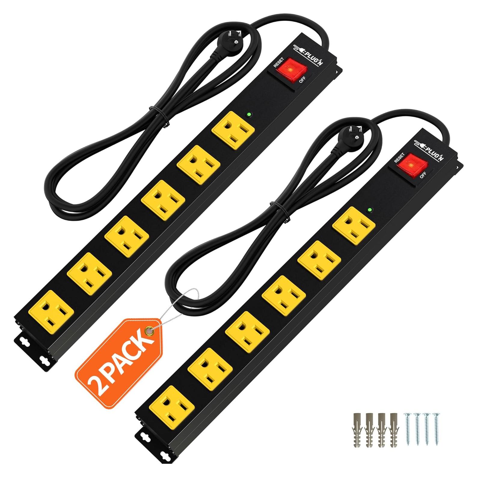 Regleta de 6 Salidas Plug'n Ltd. con Protector 2700J y Cable 1.83m