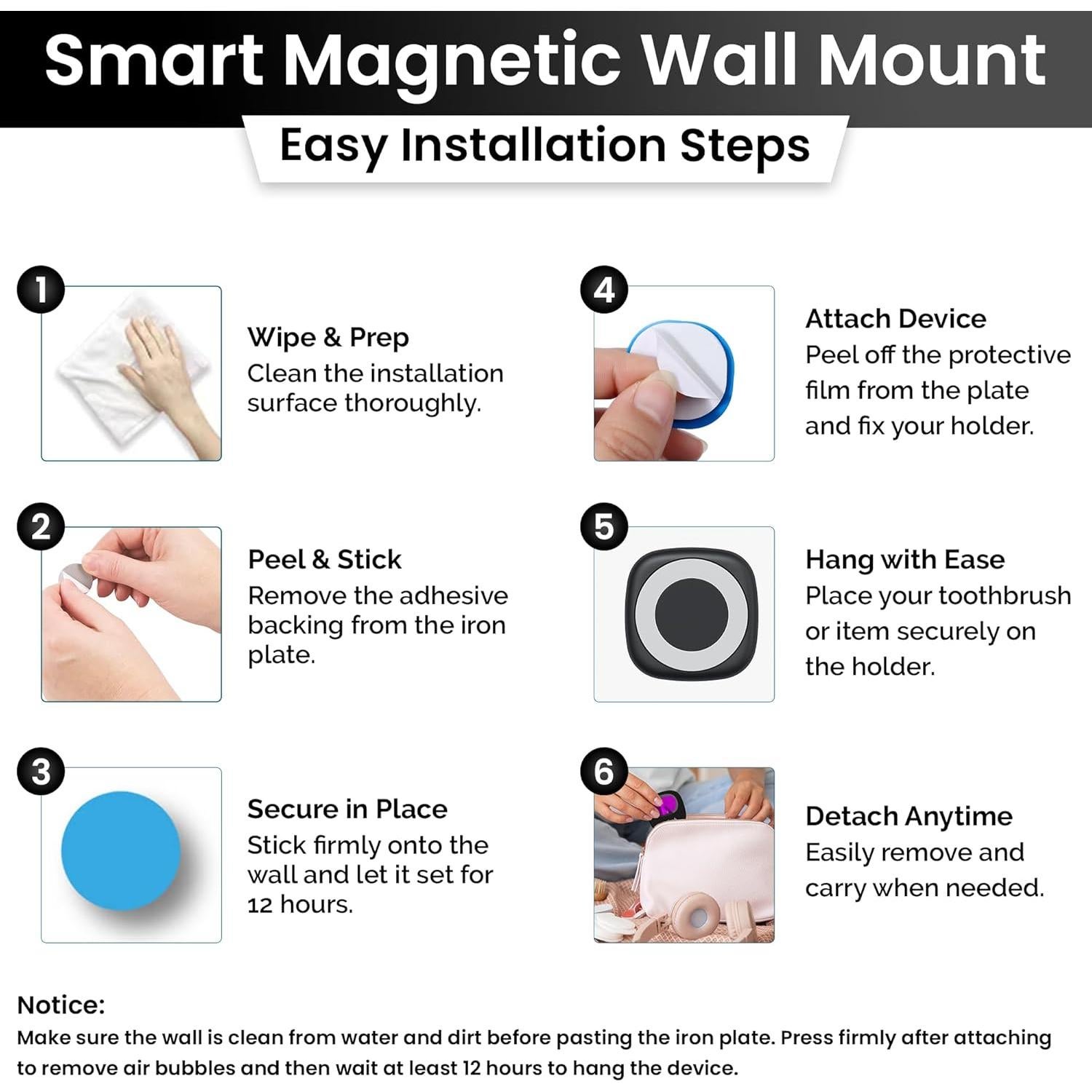 Soporte Limpiador de Cepillos de Dientes UV JetFresh CTX-1 Negro