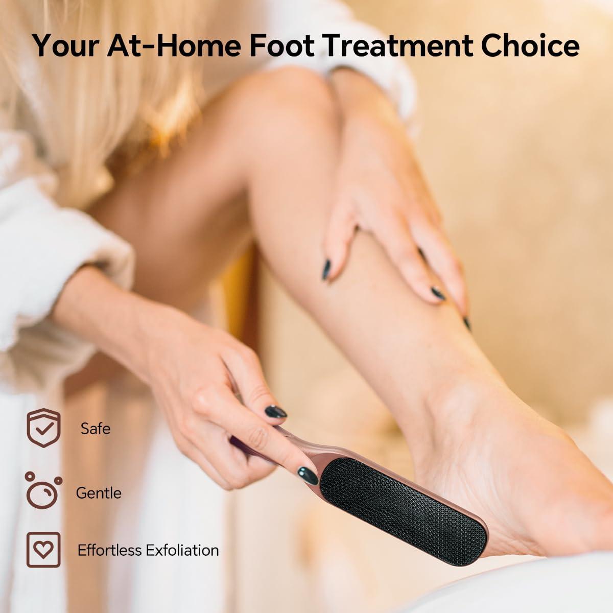 Lima de pies de vidrio nano Lvrzng, removedor de callos 22.86cm