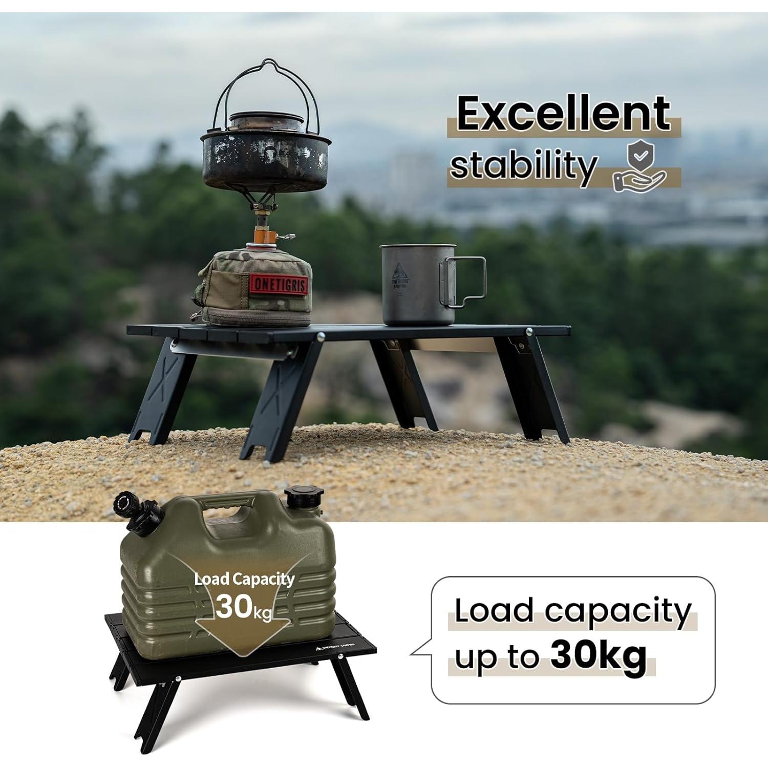 Mesa de Camping OneTigris Plegable Ultraligera 540g