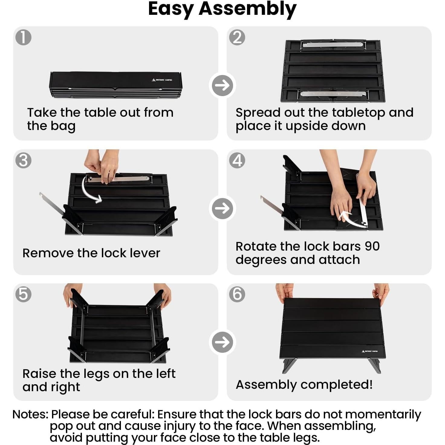 Mesa de Camping OneTigris Plegable Ultraligera 540g