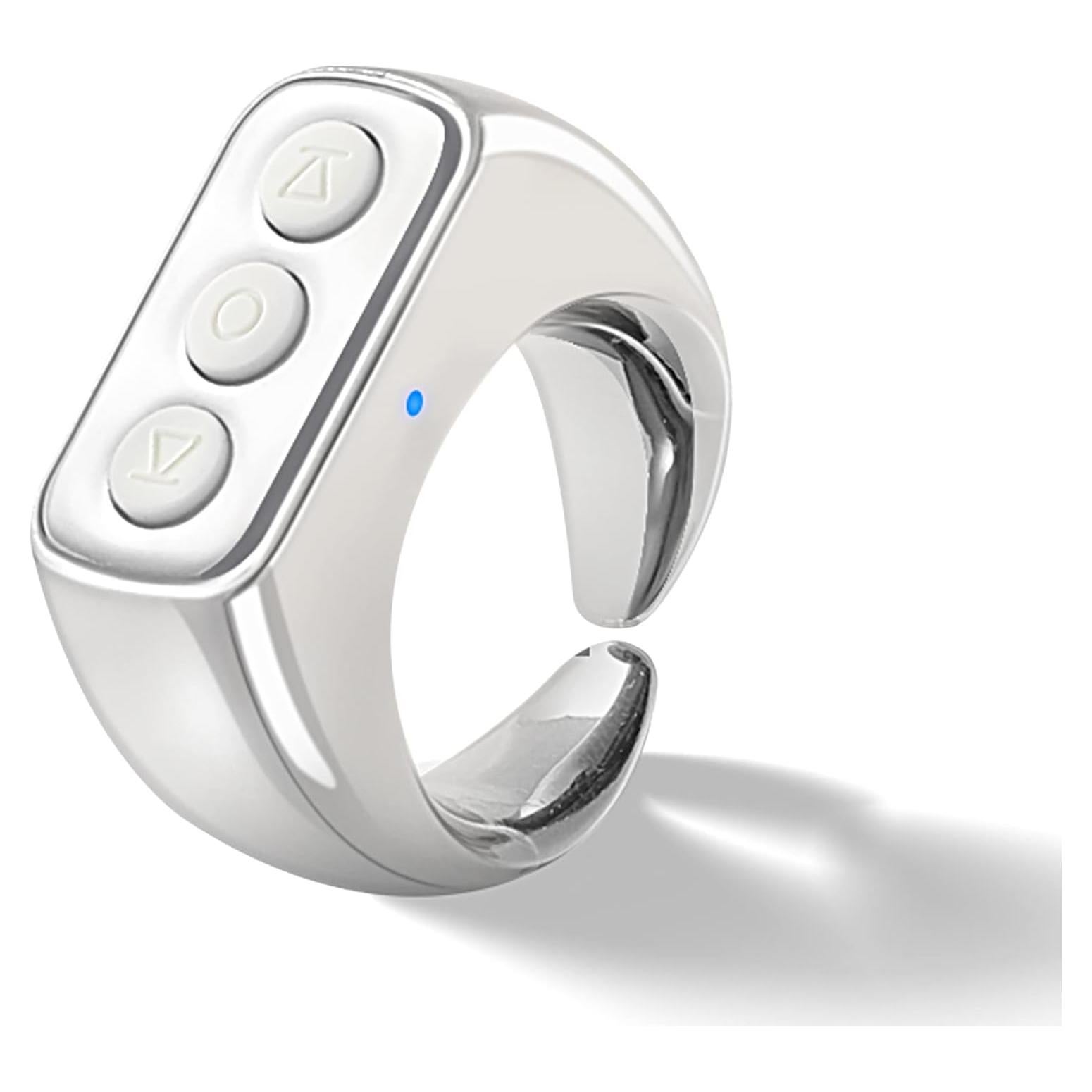 Anillo Control Remoto Bluetooth CKG para TikTok - Plata