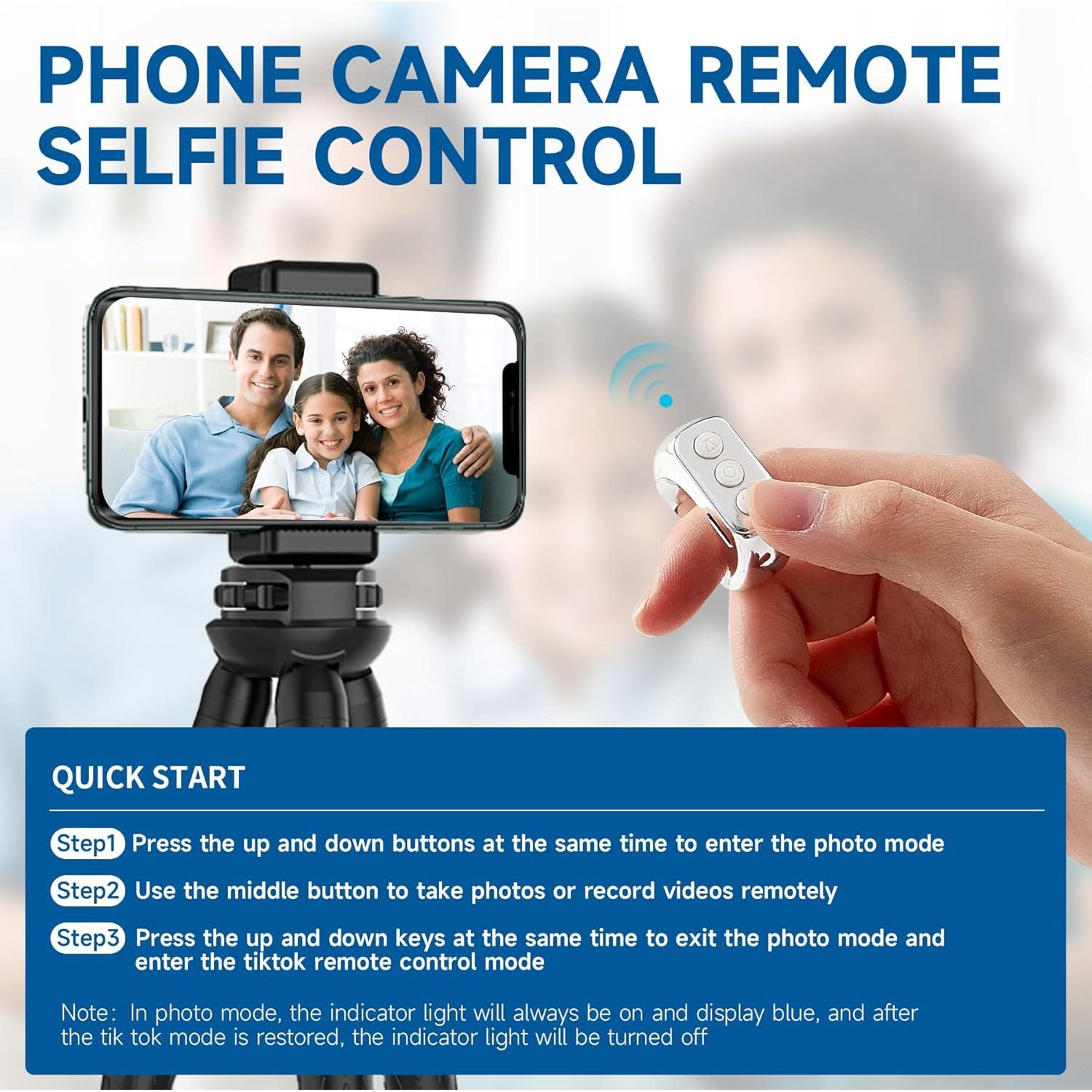 Anillo Control Remoto Bluetooth CKG para TikTok - Plata