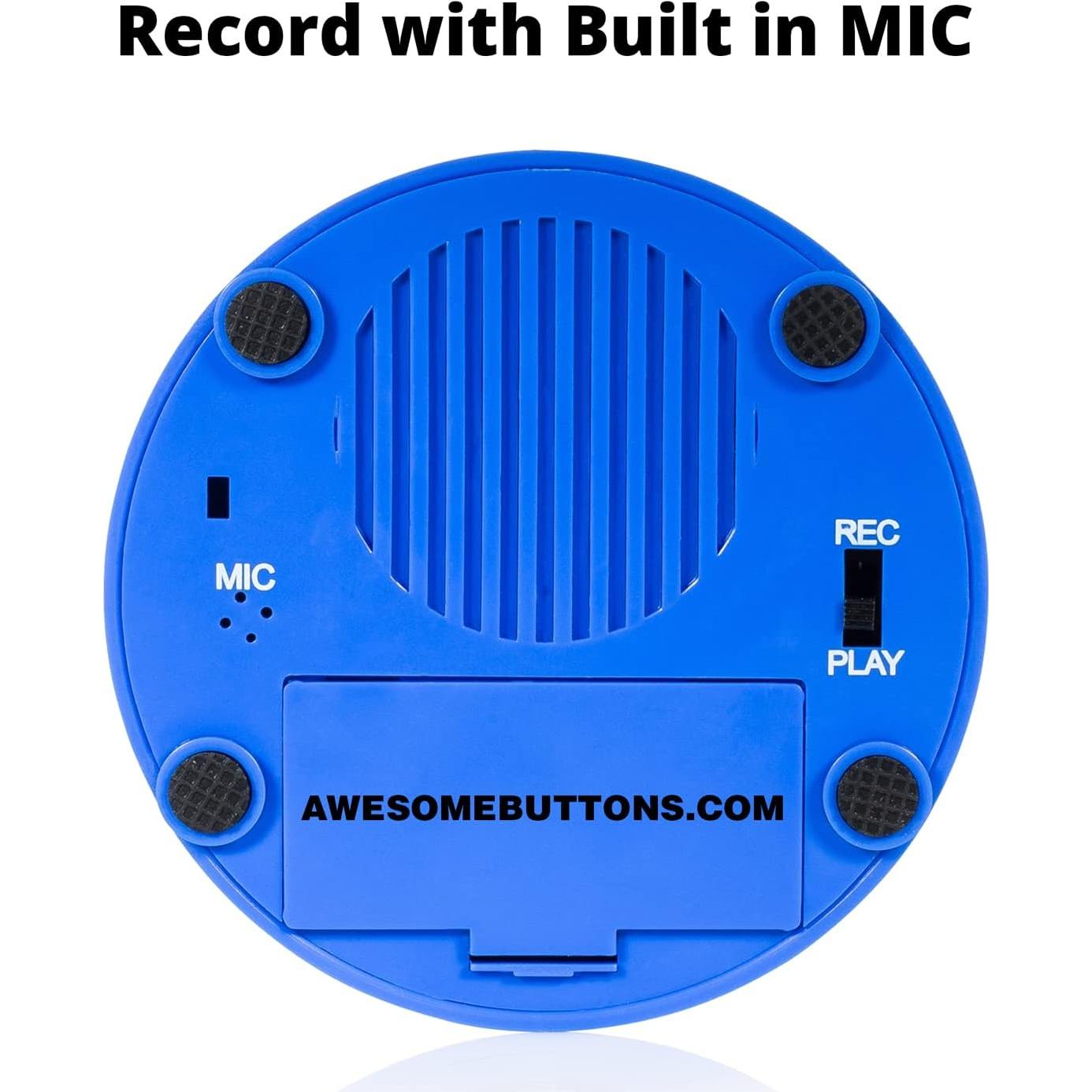 Botón Grábame Azul - Grabador de Audio 30 Segundos