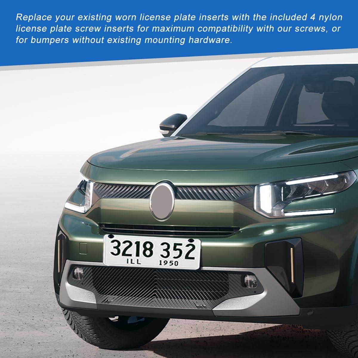 Tornillos Antirrobo para Placas de Matrícula MUQIDA - Acero Inoxidable