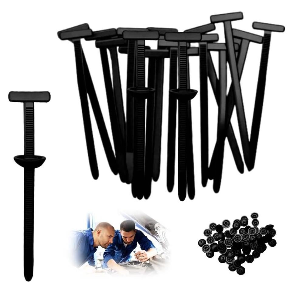 Hebilla de Brida Universal de Nylon Jitaty 20PC para Automóviles