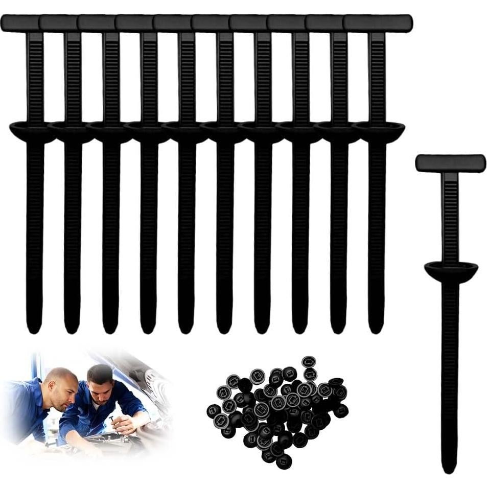 Hebilla de Brida Universal de Nylon Jitaty 20PC para Automóviles