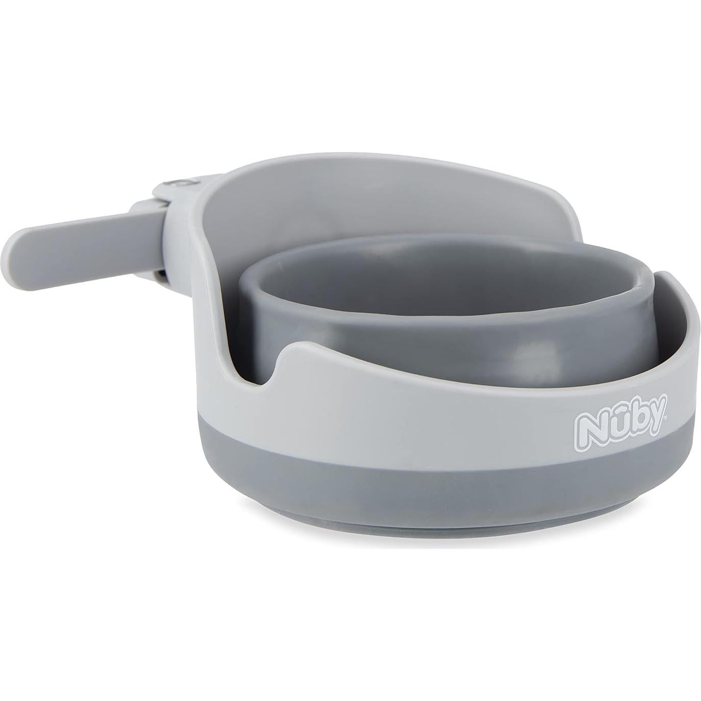 Soporte Plegable para Tazas Nuby Gris - Multiuso y Ajustable
