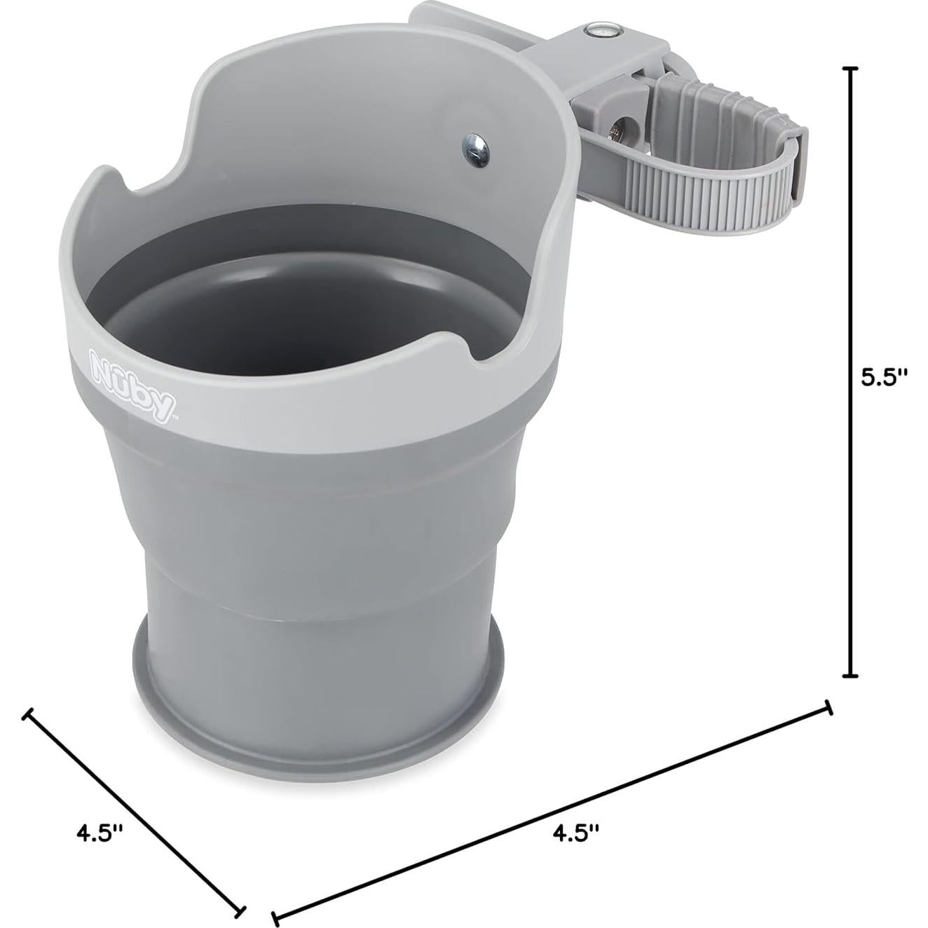 Soporte Plegable para Tazas Nuby Gris - Multiuso y Ajustable