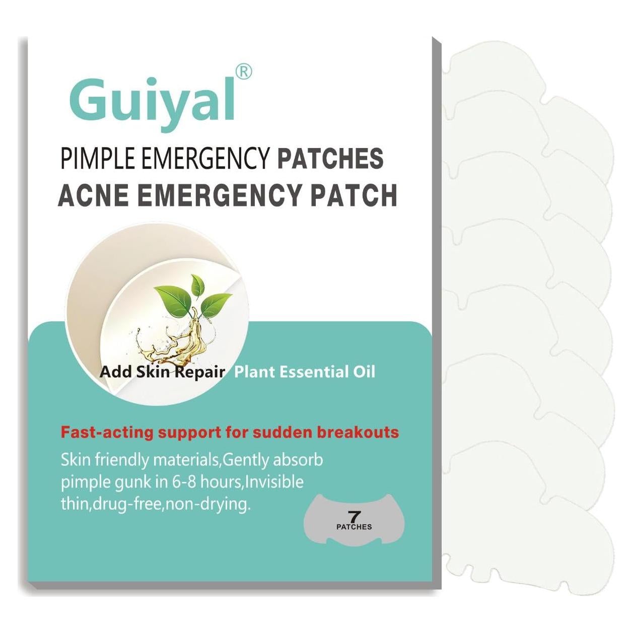 Parche de Acné Hidrocoloide Guiyal - 7 Piezas Grande