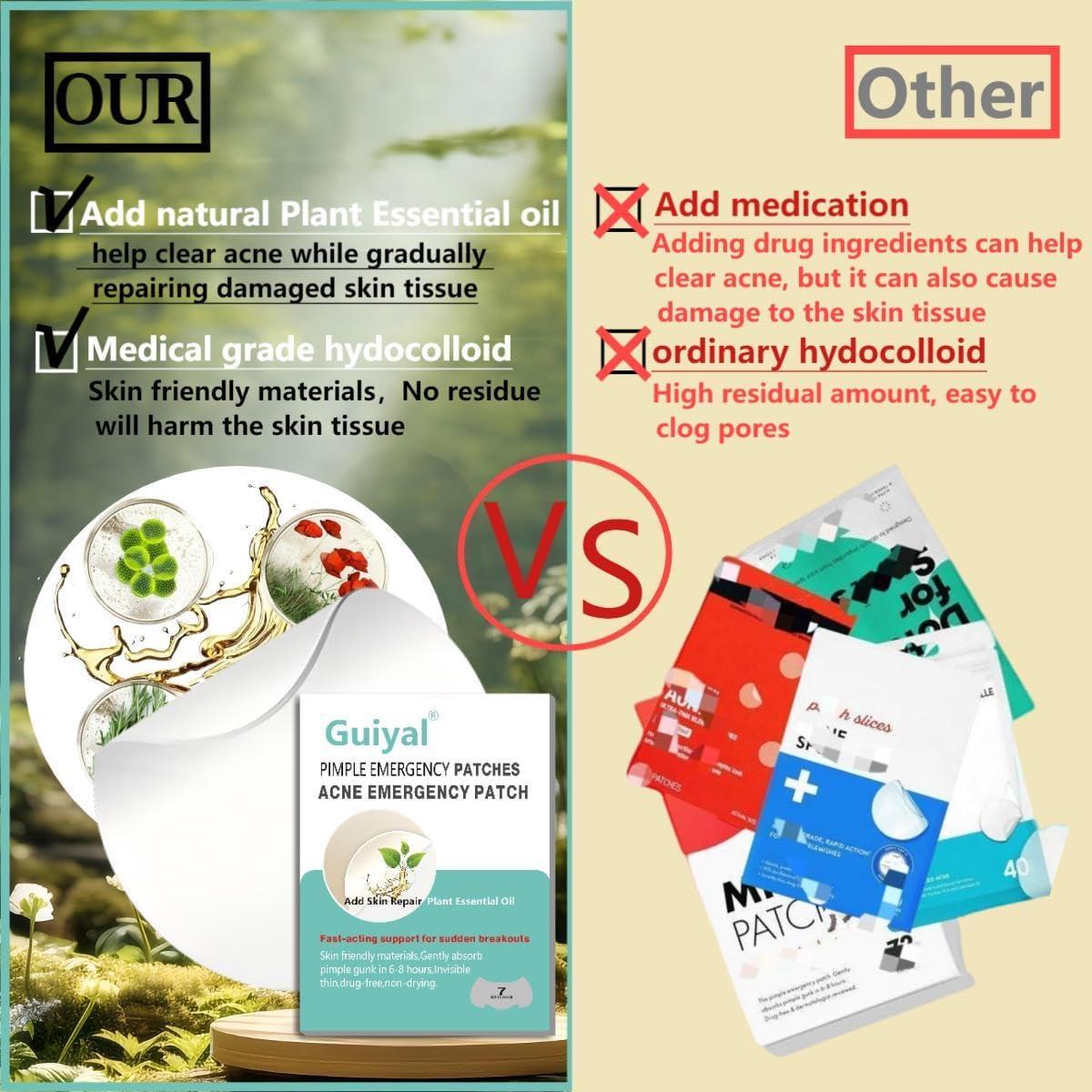 Parche de Acné Hidrocoloide Guiyal - 7 Piezas Grande