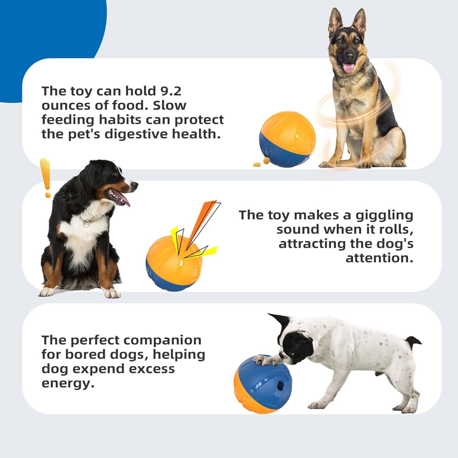 Pelota de Golosinas KADTC para Perros Grandes 14.2 cm