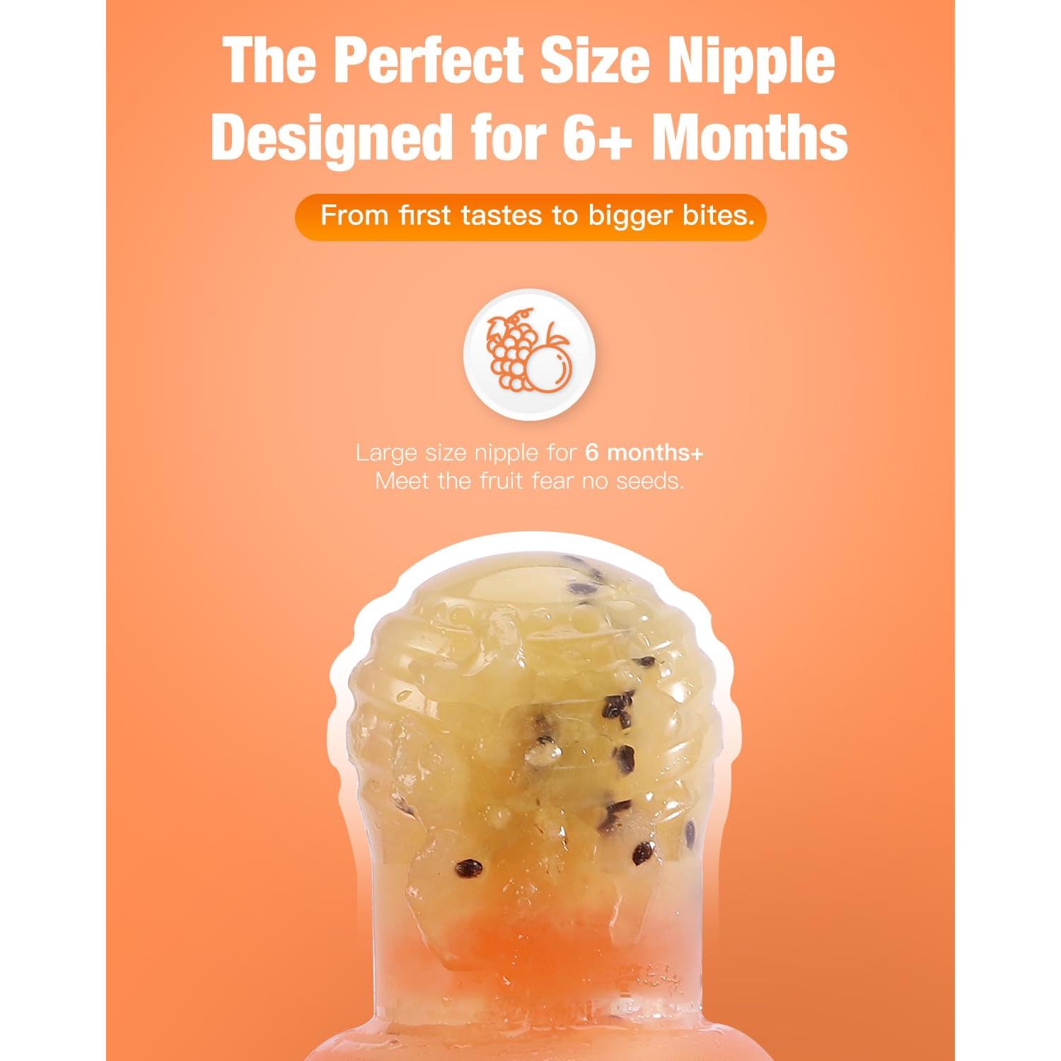 Combo Moldes Popsicle y Alimentador Silicona Bebés 6+ Meses