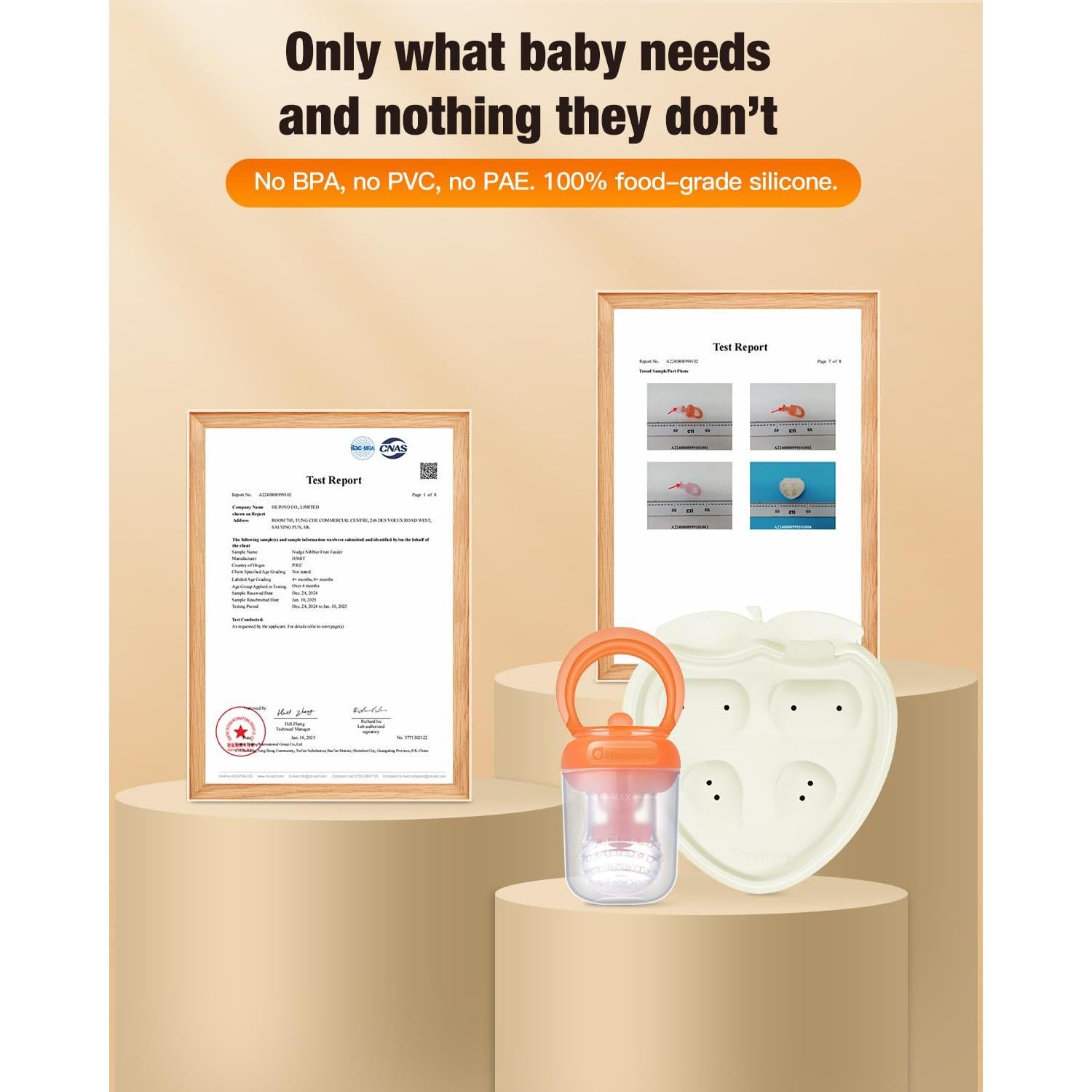 Combo Moldes Popsicle y Alimentador Silicona Bebés 6+ Meses