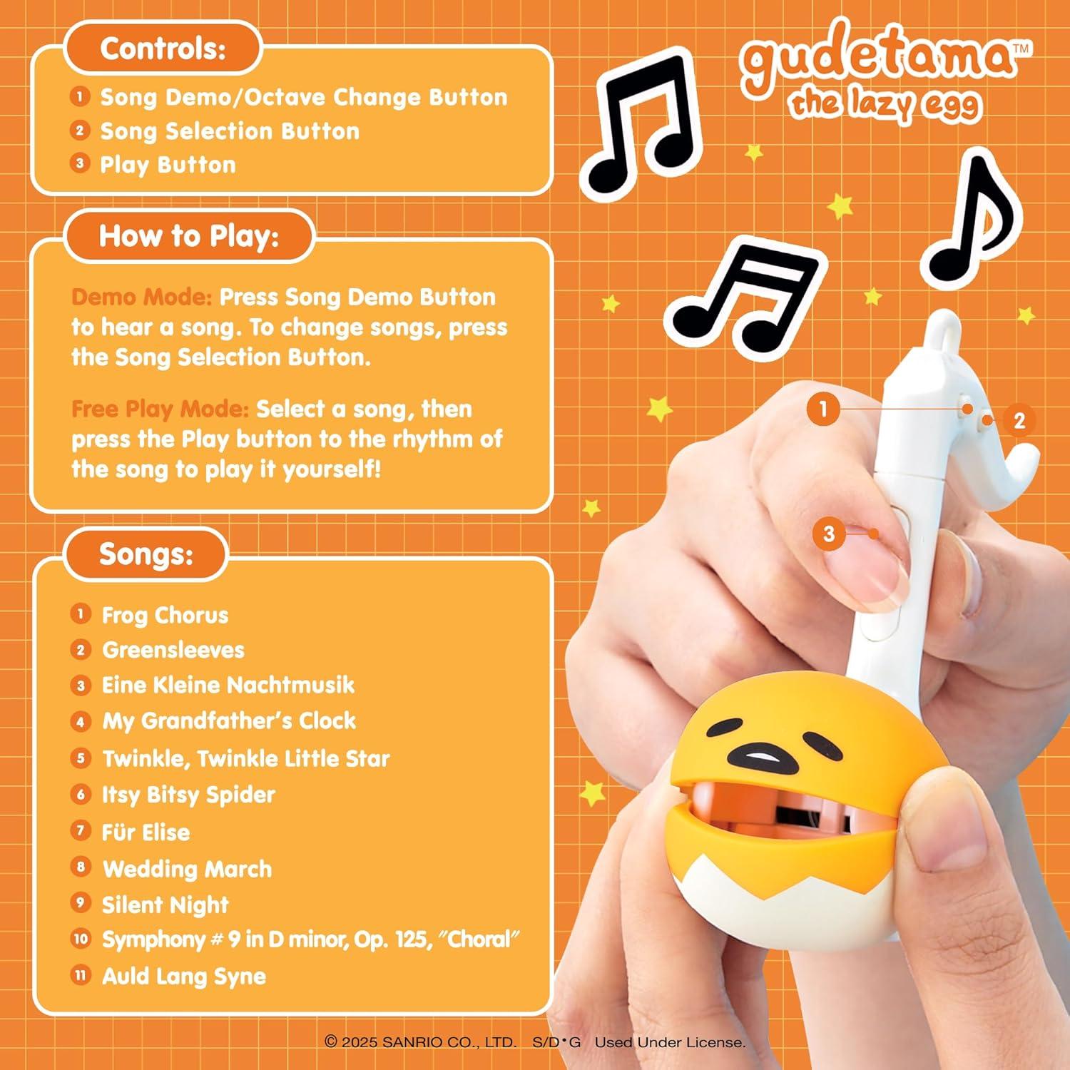 Otamatone Melody Gudetama Mini Juguete Musical Electrónico