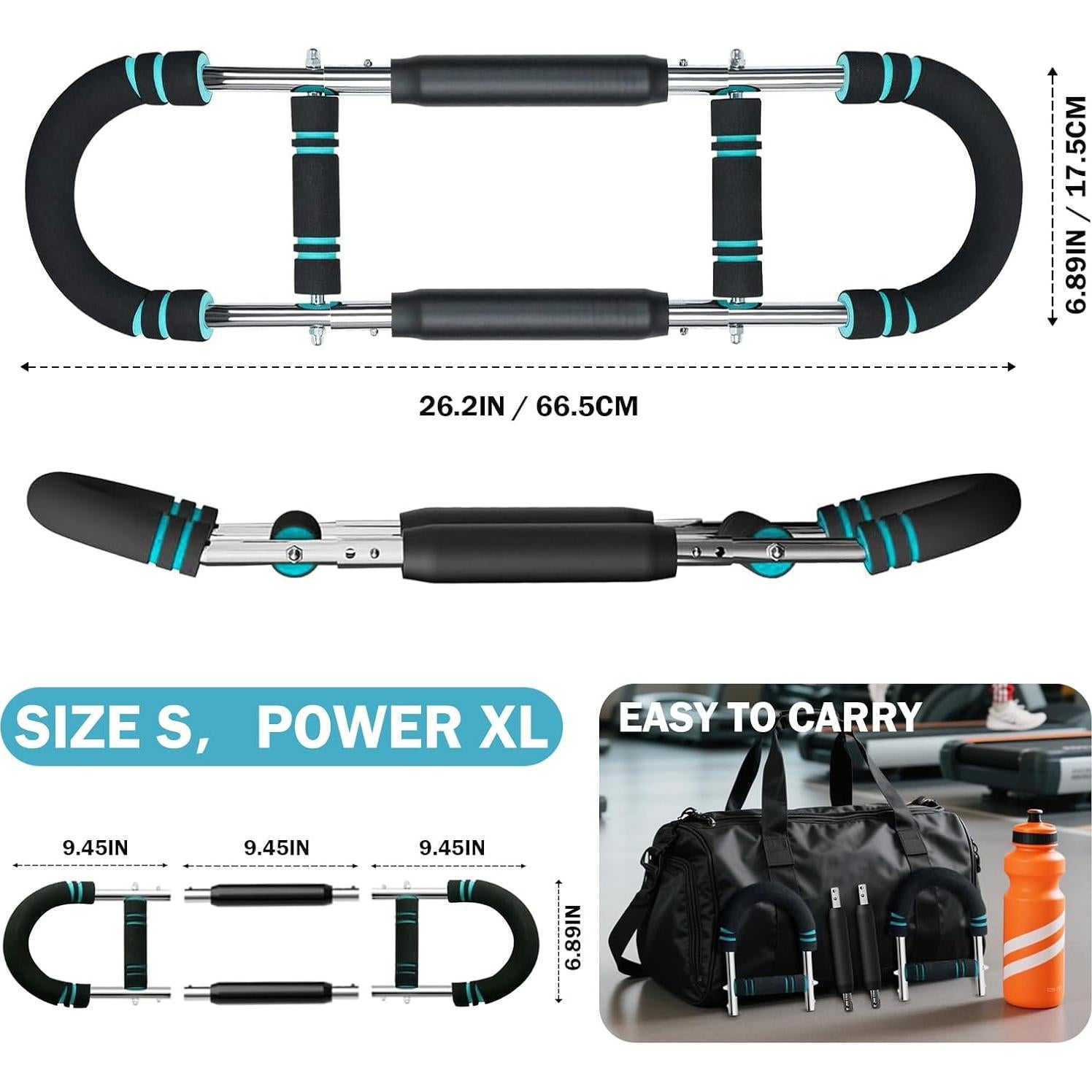 Entrenador de Brazos Twister Qxeutm Ajustable 3 Niveles Resistencia