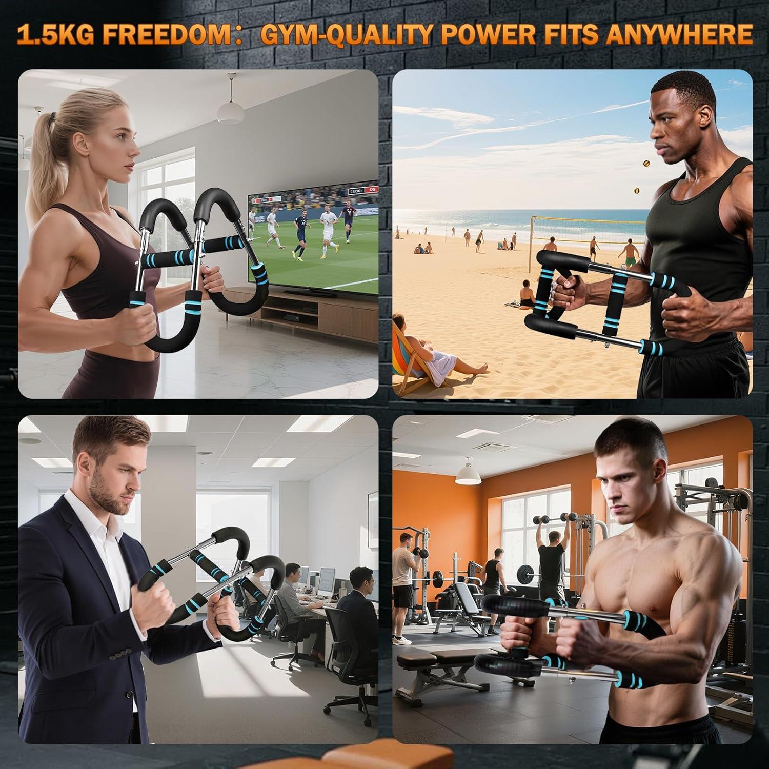 Entrenador de Brazos Twister Qxeutm Ajustable 3 Niveles Resistencia