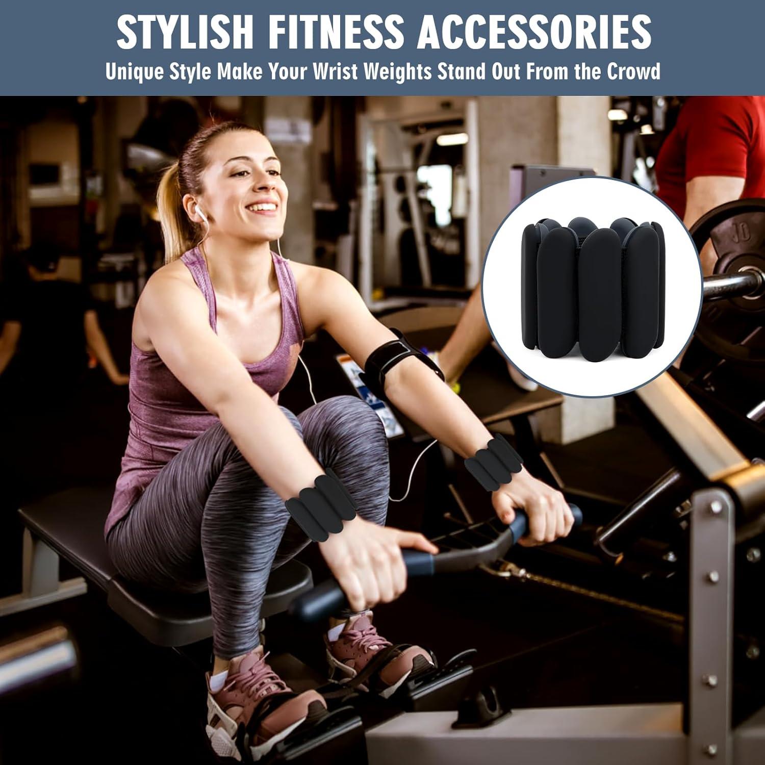 Pesas de Muñeca Ajustables MESUADESI 0.45 kg - 1 Par