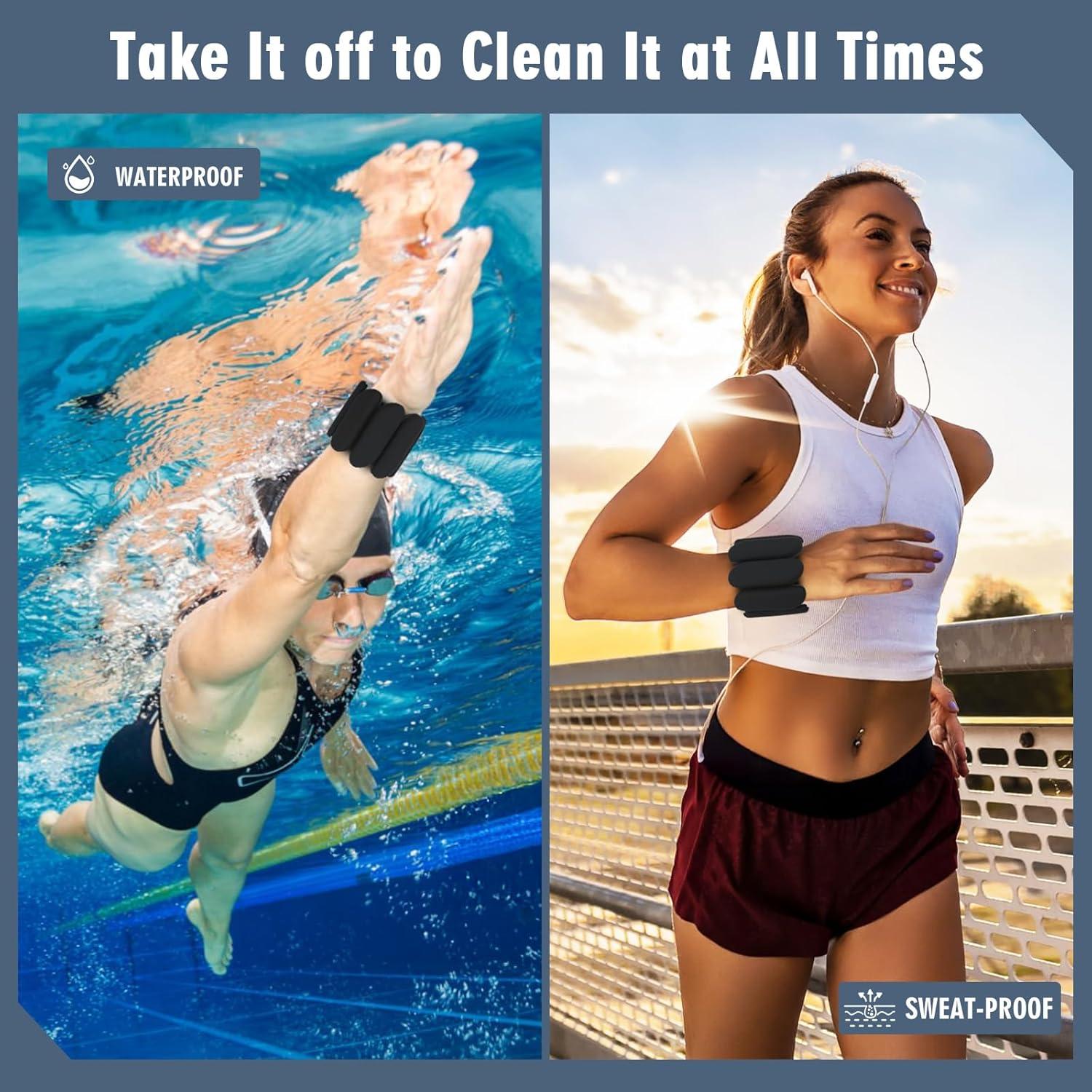 Pesas de Muñeca Ajustables MESUADESI 0.45 kg - 1 Par