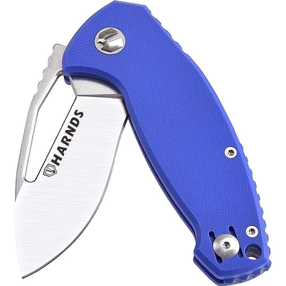 Cuchillo Plegable Harnds CK6120 Azul con Hoja de Acero AUS-8