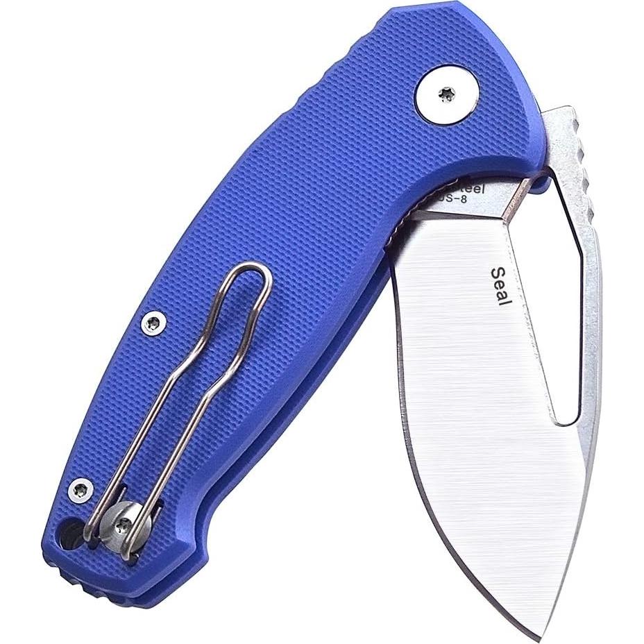 Cuchillo Plegable Harnds CK6120 Azul con Hoja de Acero AUS-8